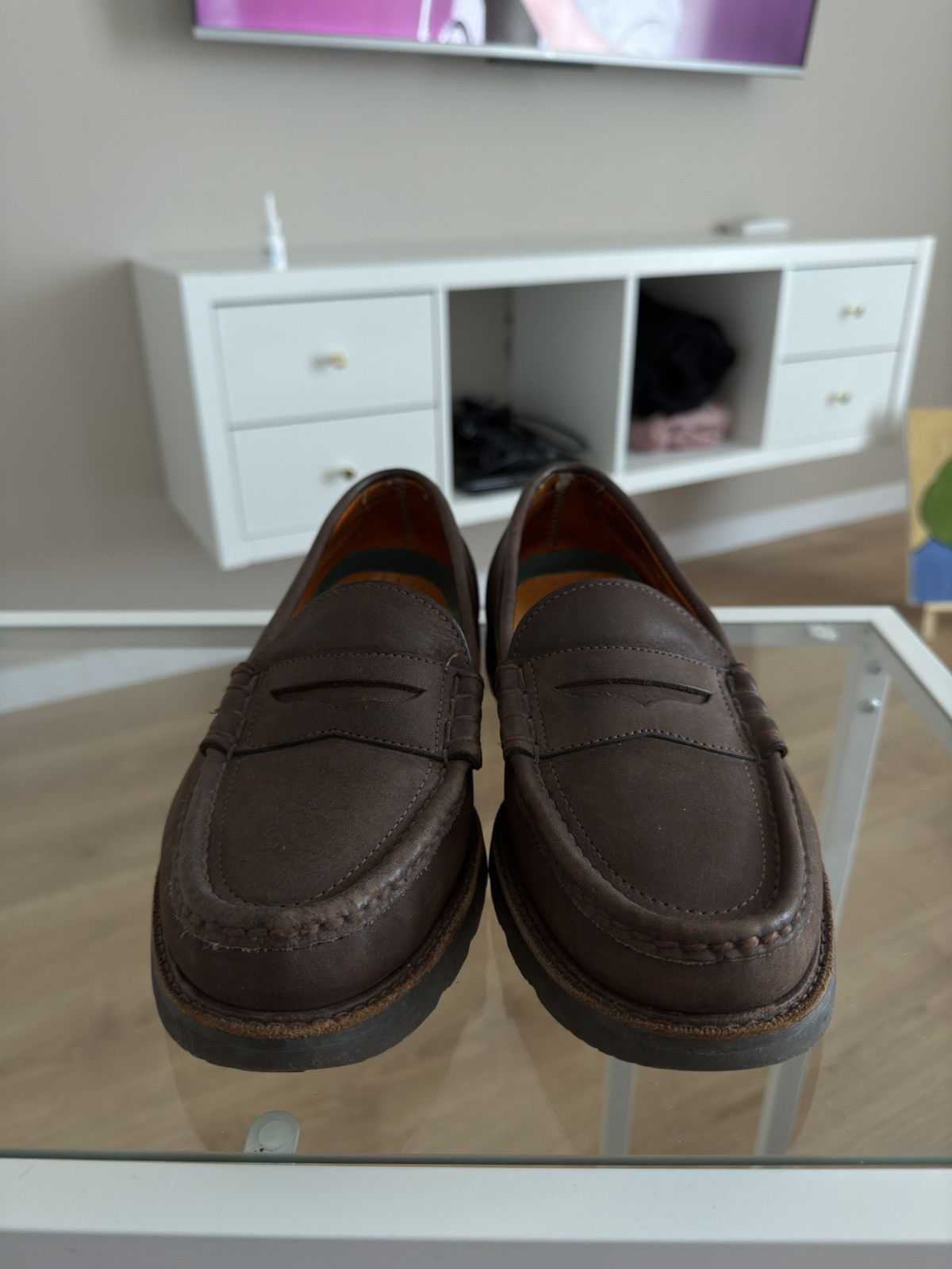 Timberland × Vibram × Vintage Vintage Timberland vibram loafers classic brown leather Size US 9 / EU 42 - 4 Thumbnail