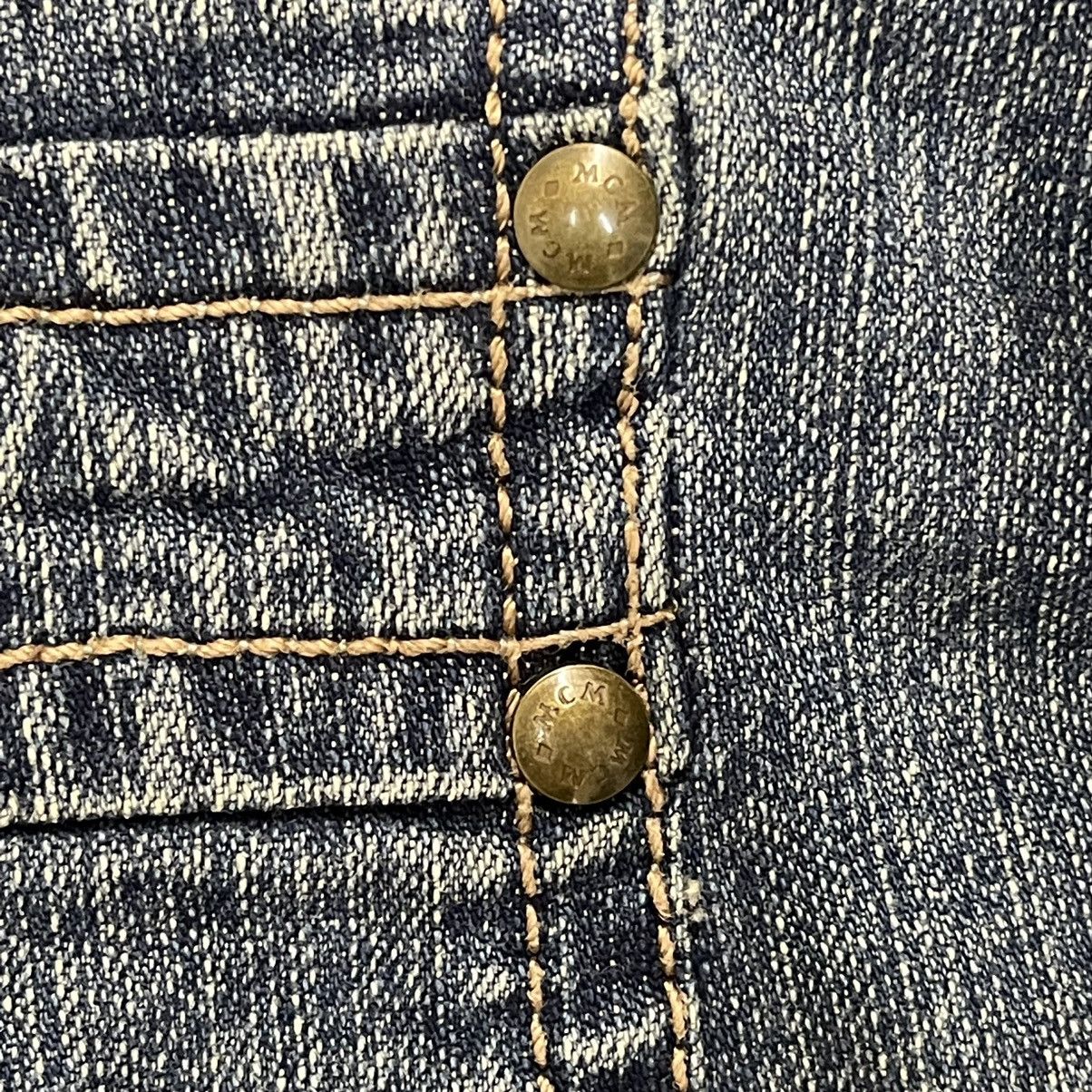 Designer × MCM Vintage 90s Moderne Creation Munchen Denim Blazer Size S / US 4 / IT 40 - 12 Thumbnail