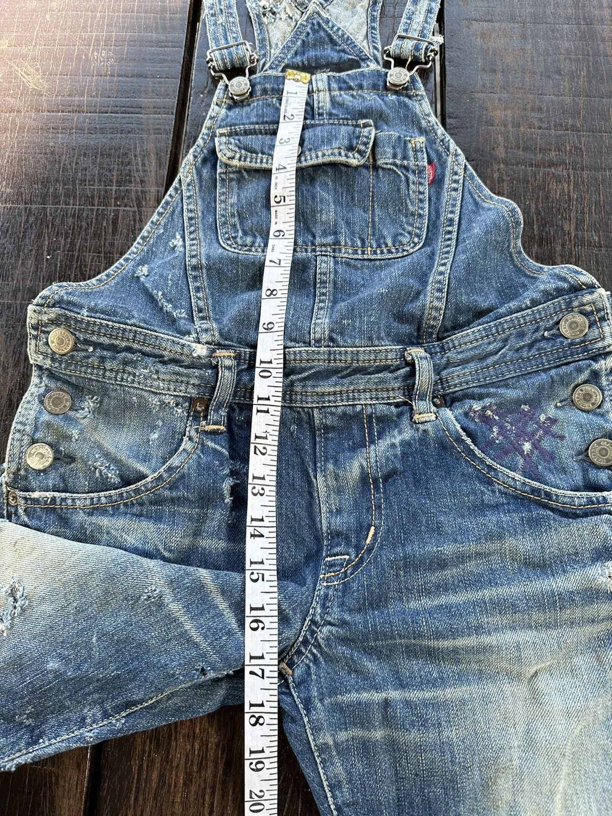Hysteric Glamour × Vintage Vintage hysteric glamour overall short denim rare design Size 30" / US 8 / IT 44 - 24 Thumbnail