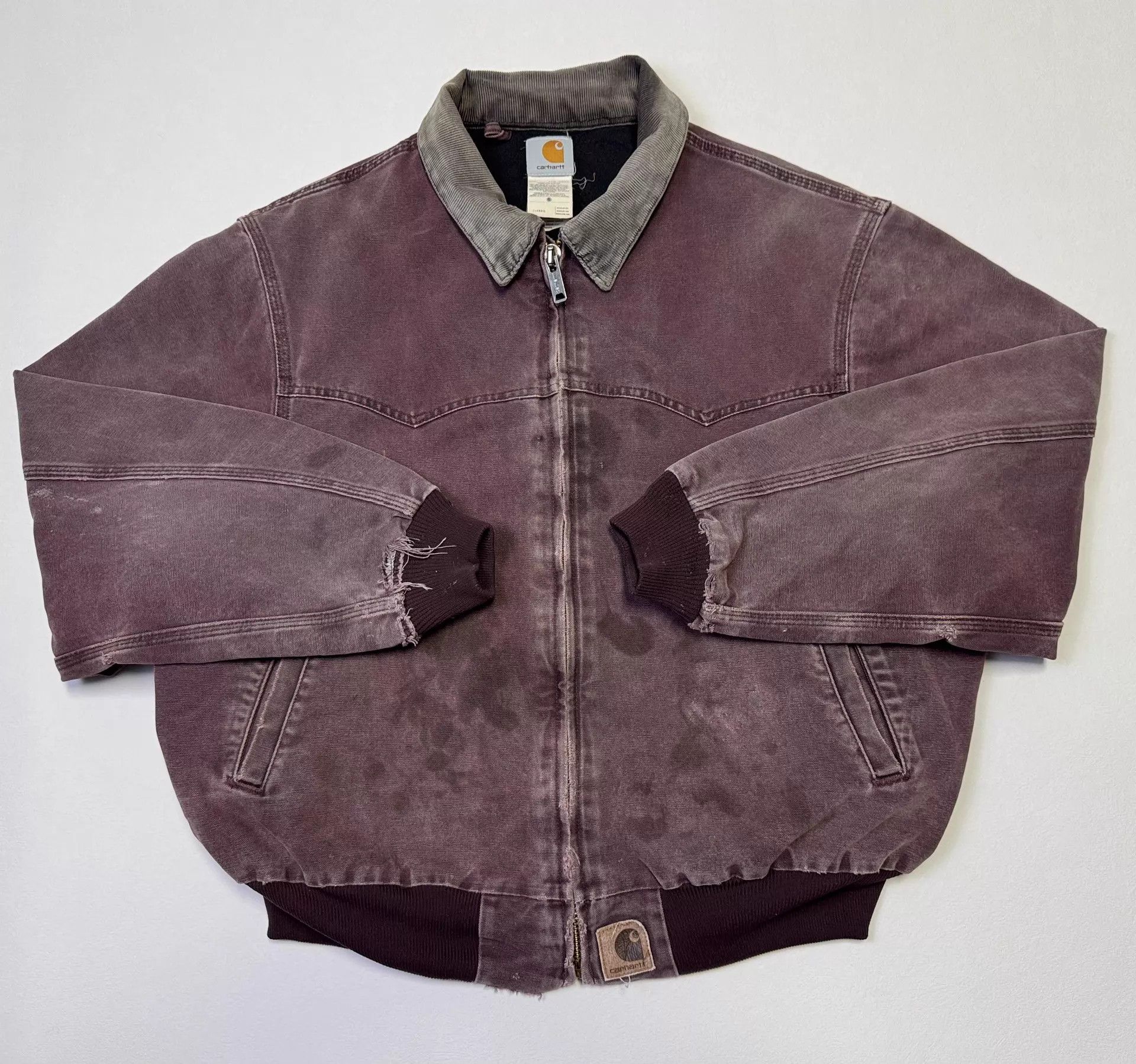 Carhartt Vintage Carhartt J14 Burgundy XXL Jacket 1999 Size US XXL / EU 58 / 5 - 1 Thumbnail