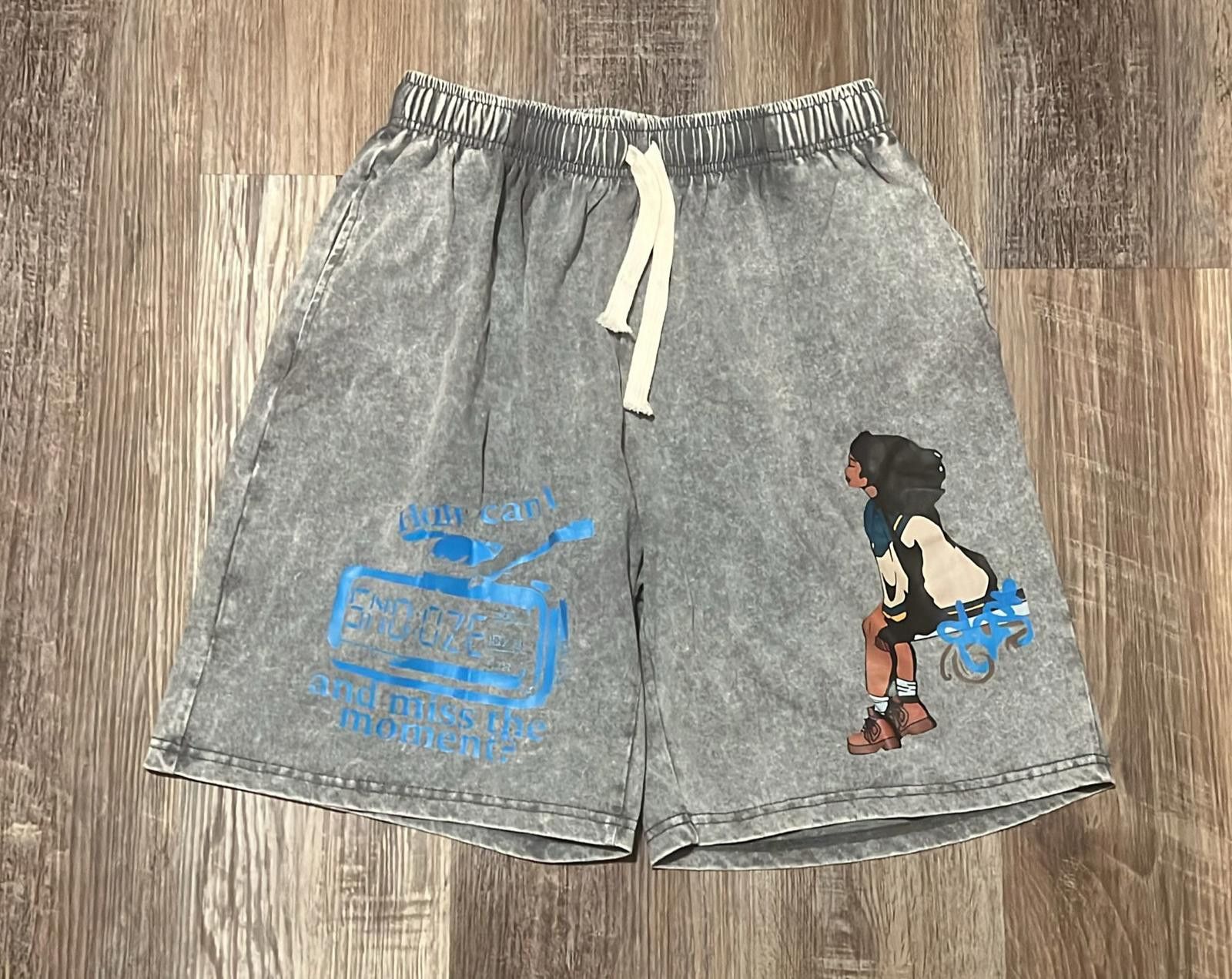 Designer E#6131-M-cotton 100%, super soft & comfy, graphic shorts Size US 32 / EU 48 - 1 Preview