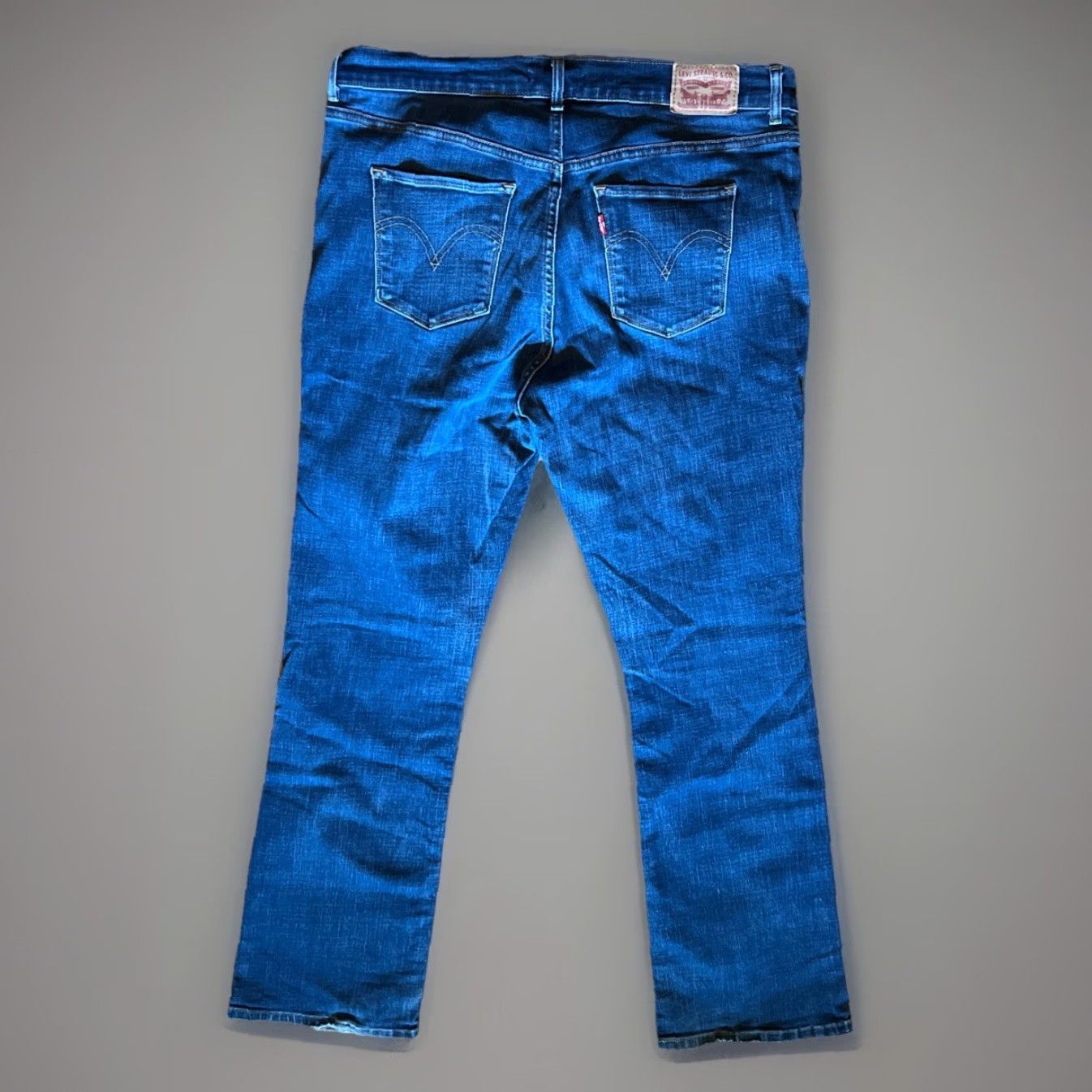 Levi's Levi's Jeans Classic Bootcut Womens 12 Medium Blue Denim Stretch Cotton Blend Pants Regular 31.5in Inseam Belt Loops Zipper Size 34" / US 12 / IT 48 - 2 Thumbnail