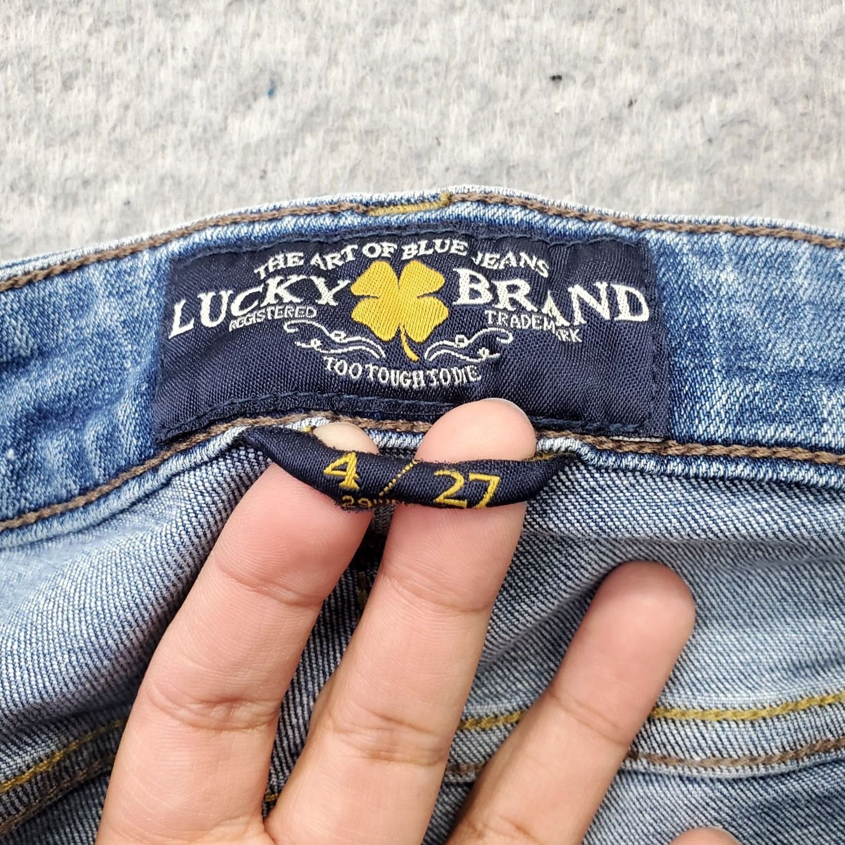 Lucky Brand Lucky Brand Sasha Super Skinny Jeans Jeans Women Size 4 Blue Denim Slim 5-Pocket Inseam 28" Vintage: No Women Size 27" / US 4 / IT 40 - 7 Thumbnail