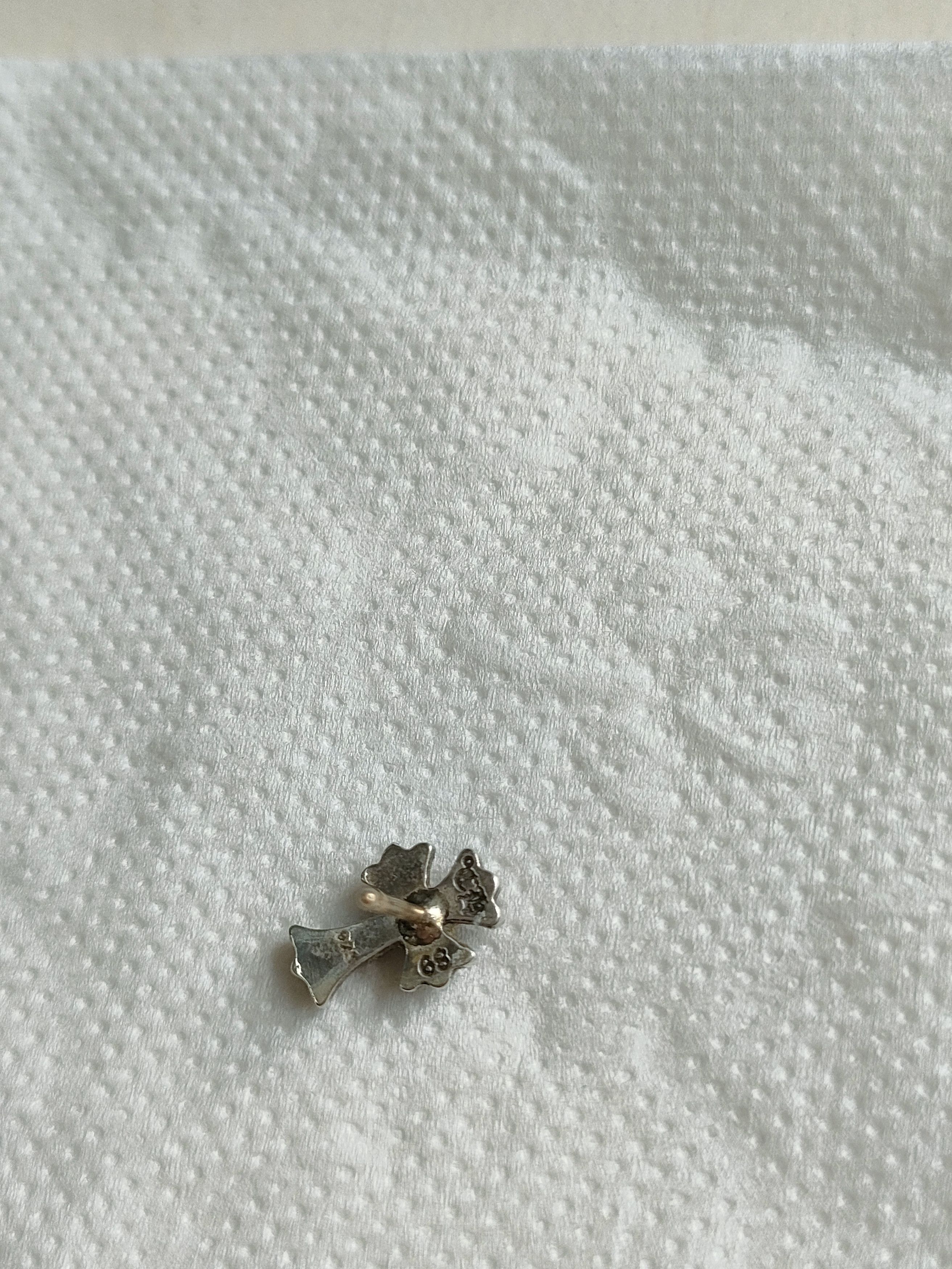 Chrome Hearts Chrome Hearts Silver Cross Earring Stud Size ONE SIZE - 6 Thumbnail