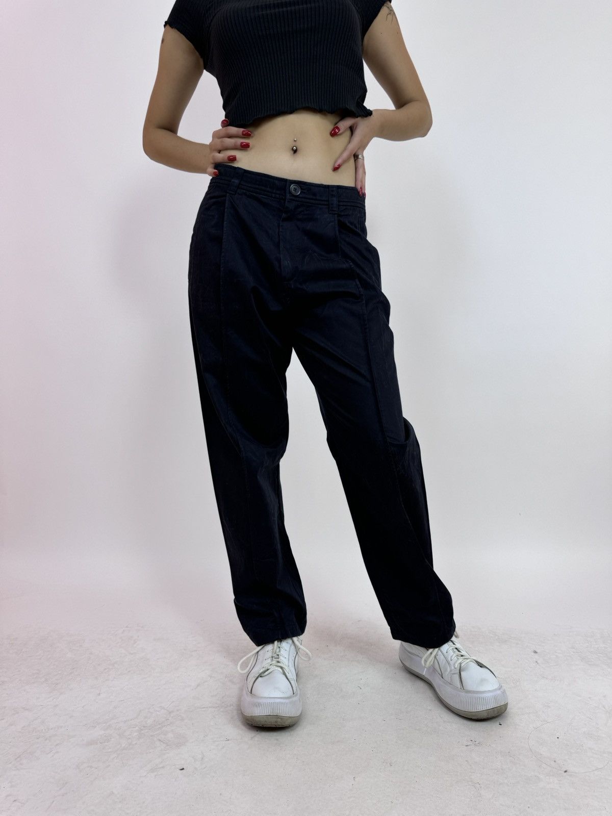 Cos × Japanese Brand COS pleated Trousers pants Womens size EUR 46 Size 30" / US 8 / IT 44 - 3 Thumbnail