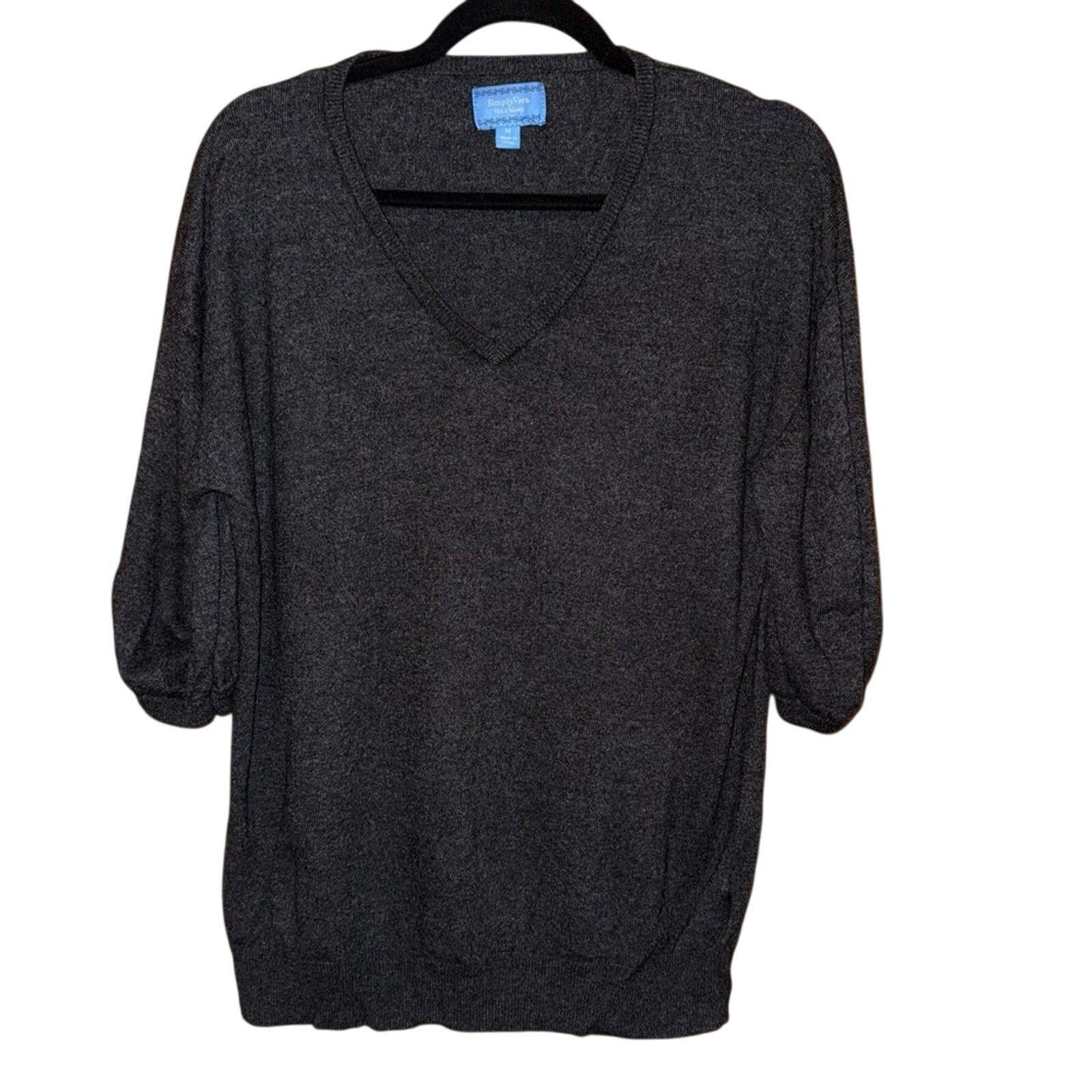 Princess Vera Gray Knit Vera Wang Cardigan SimplyVera Vera Wang