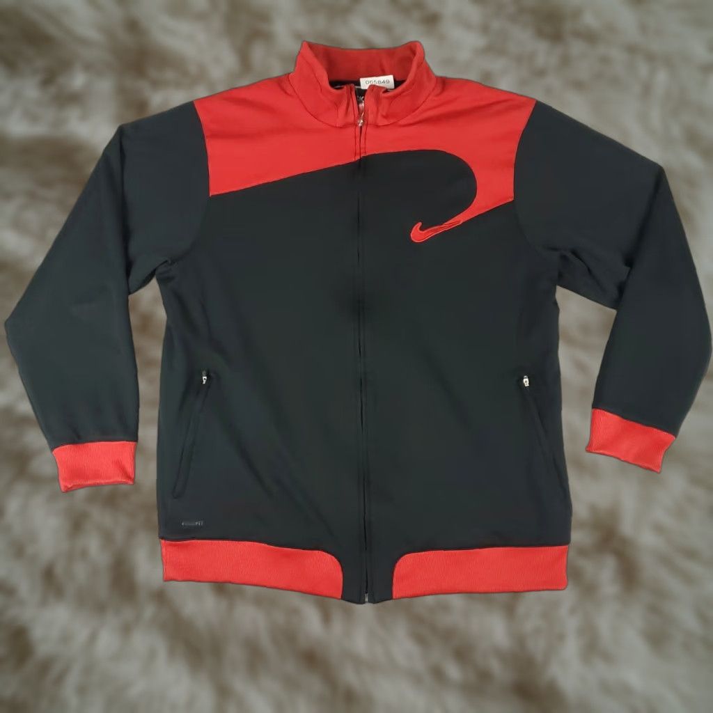 Nike Nike Jacket Mens XL Black Vintage Y2K Full Zip Track Jacket Sports Athleisure Classic Winter Fall Spring Regular Pockets Swoosh Size US XL / EU 56 / 4 - 1 Thumbnail