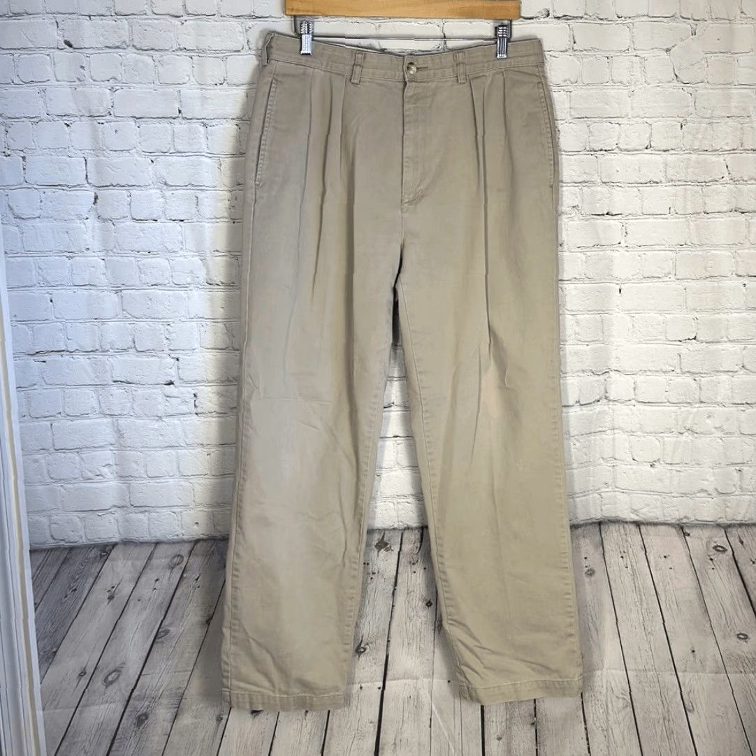 Polo Ralph Lauren VINTAGE Polo Ralph Lauren Pleated Front Mens Chino Pants Trousers 38 SPOT Tan 34 Inseam Mens Size US M / EU 48-50 / 2 - 2 Thumbnail