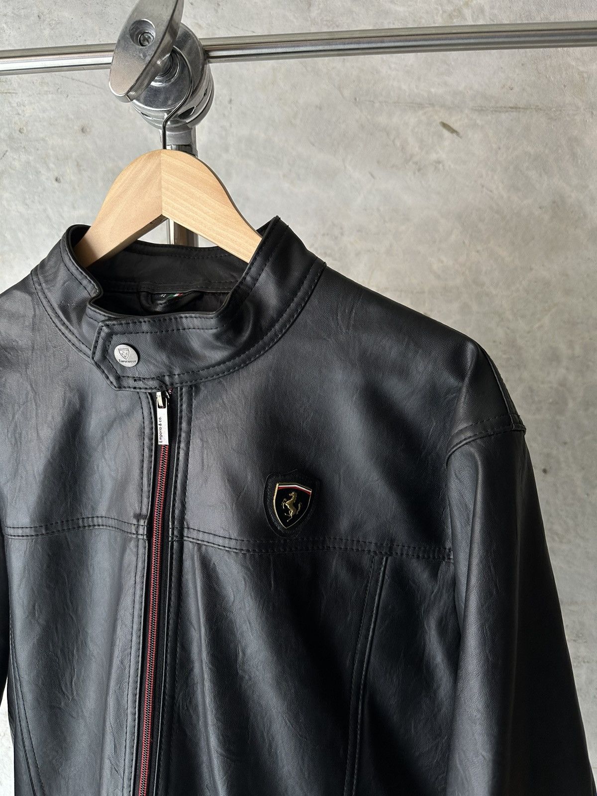 Ferrari Vintage Y2K Ferrari x Emporio leather jacket Size US XL / EU 56 / 4 - 2 Thumbnail