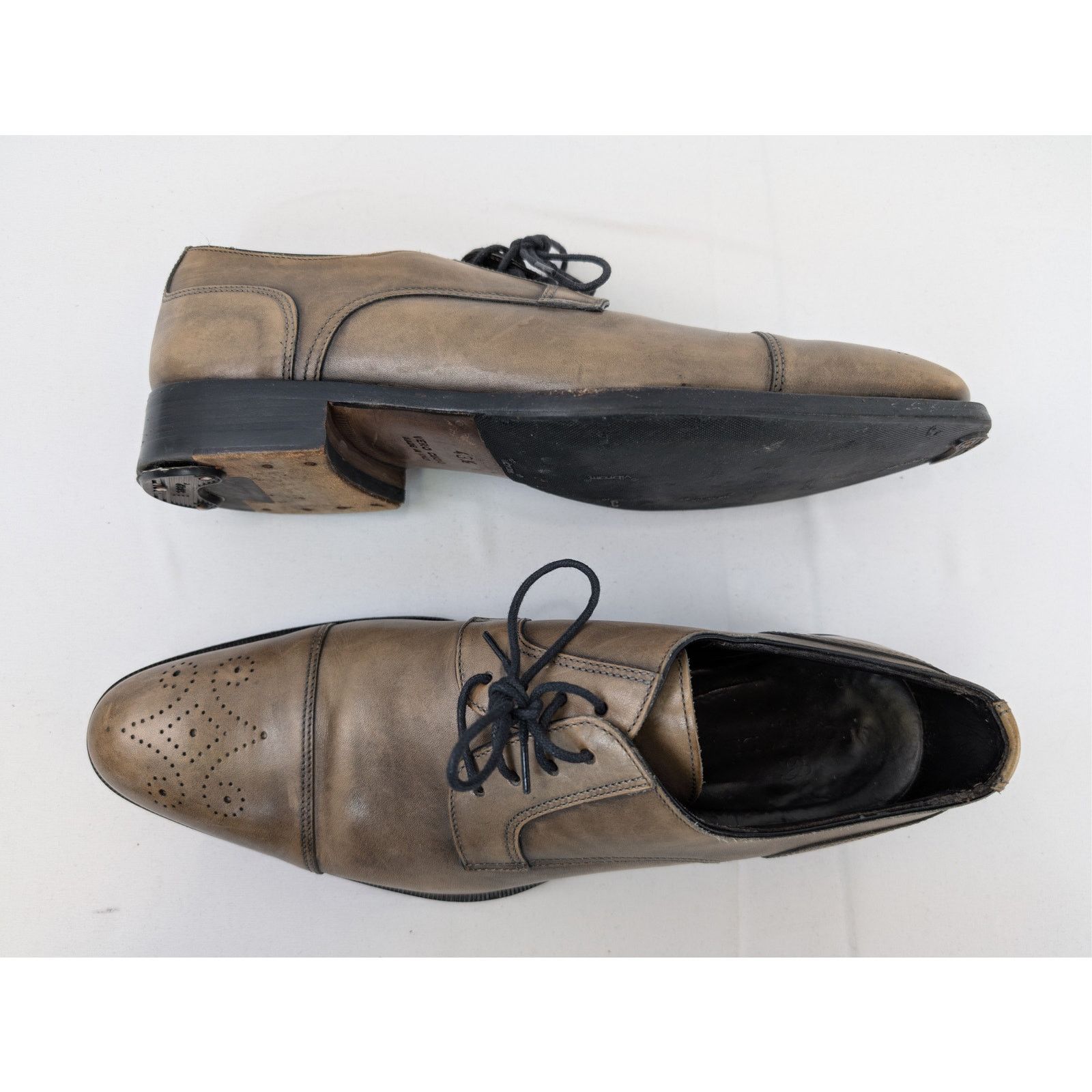 David Eden o1rshd1 CC20 Leather Shoe Boots in Beige Size US 10.5 / EU 43-44 - 1 Thumbnail