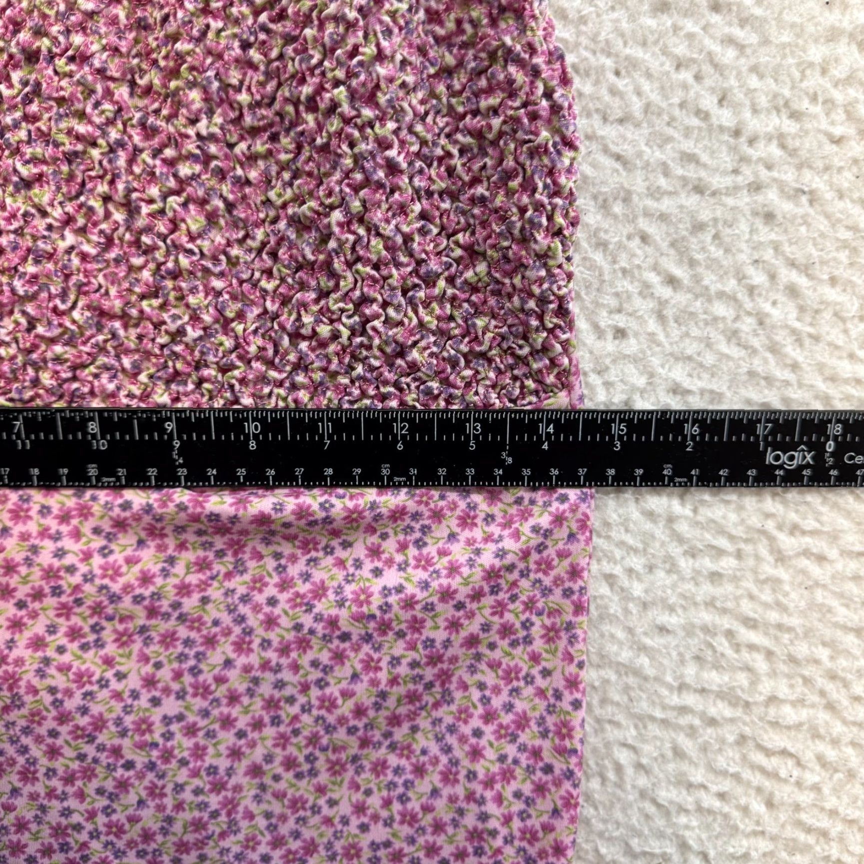 Pinko VINTAGE 90s Y2K Mini Dress M Pink Ditsy Floral Coquette Fairy Cottagecore Up Front Grunge Casual Womens Size M / US 6-8 / IT 42-44 - 5 Thumbnail
