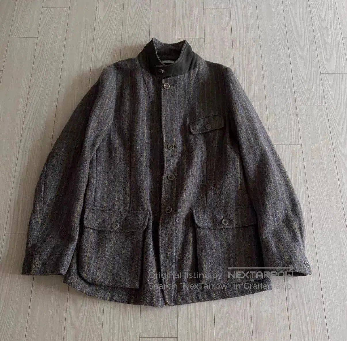 Dries Van Noten Multi Striped Button-Front Light Jacket. Size US M / EU 48-50 / 2 - 1 Thumbnail