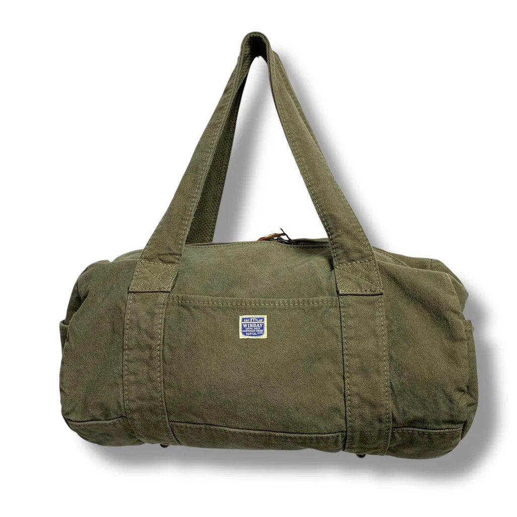 Kapital [OS] Winday Canvas Duffle Bag in Olive Size ONE SIZE - 12 Thumbnail