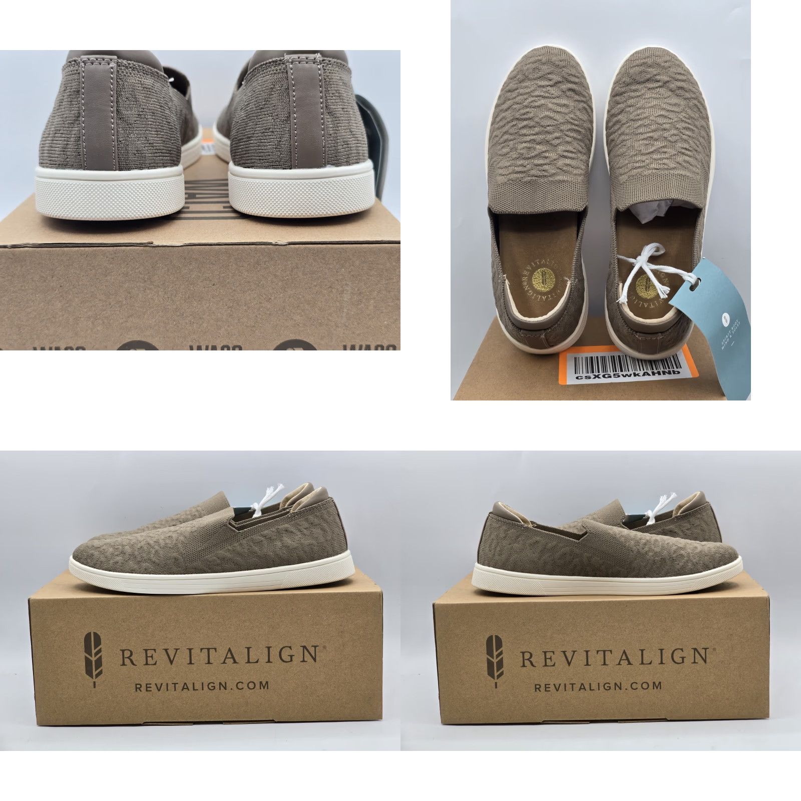 Vintage Revitalign Mariner Knit Sneaker Women Adult 6 Gray Leopard Orthotic Slip-On Size US 6 / IT 36 - 8 Thumbnail
