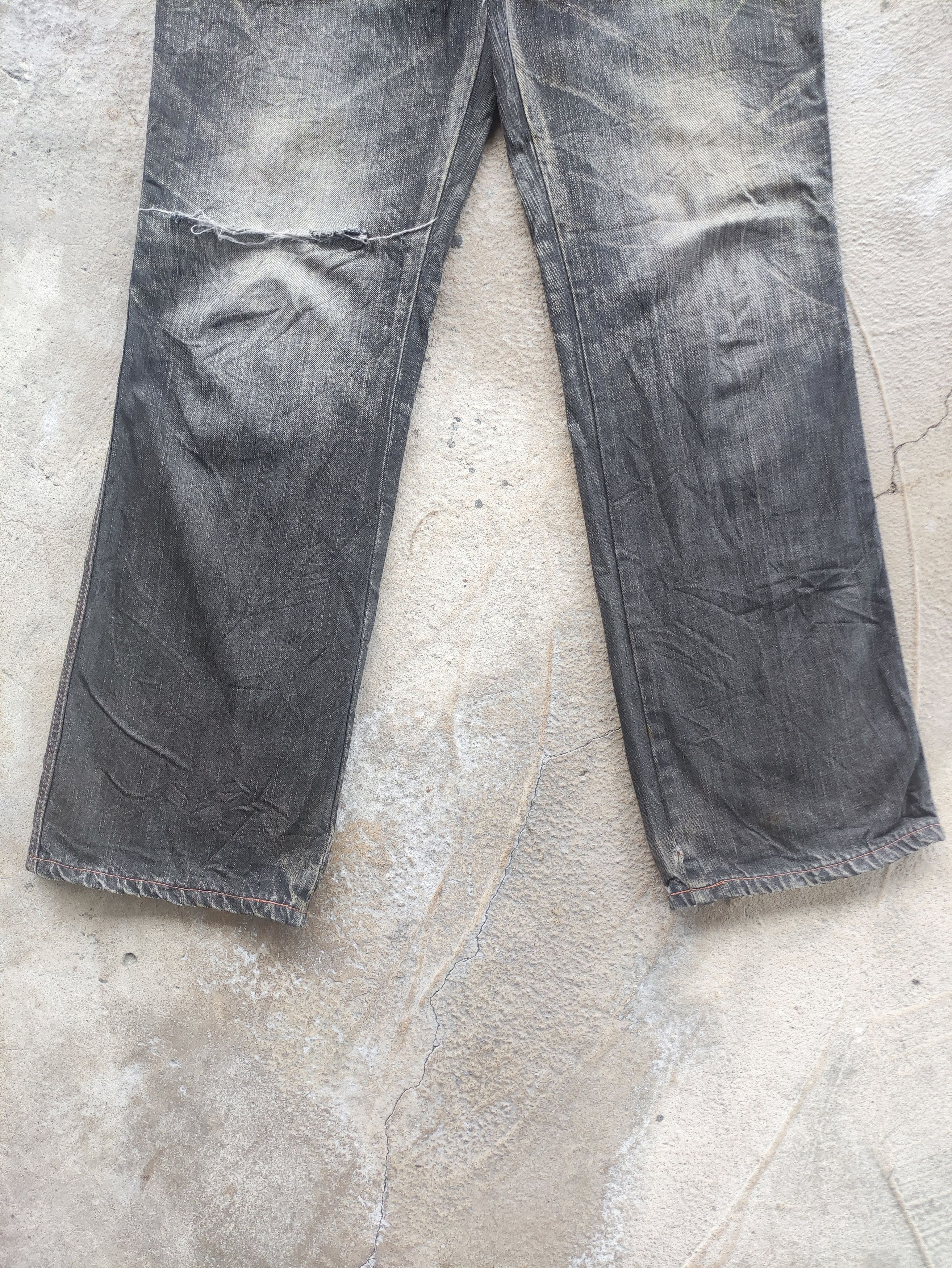 Edwin Vintage Edwin 503 Distress Faded Denim Pants Size US 33 - 4 Thumbnail
