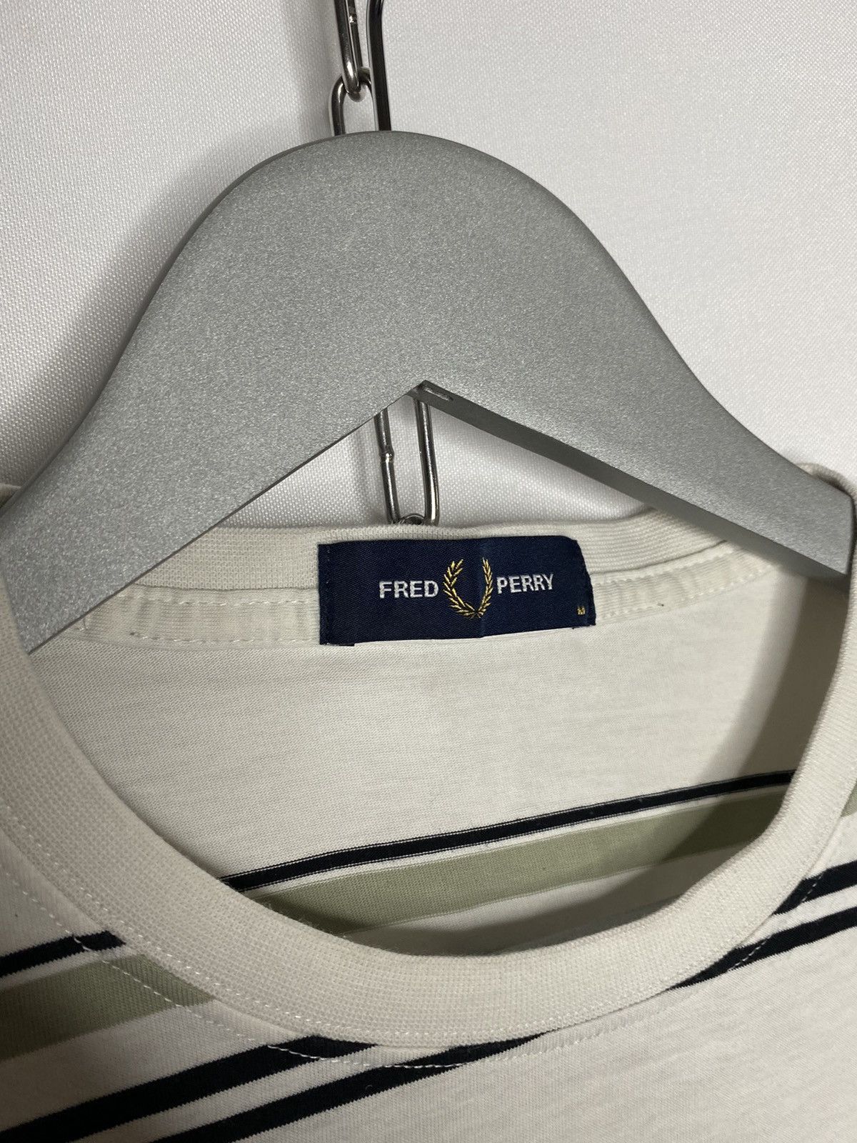 Fred Perry × Vintage 🔥Vintage Fred Perry Striped T-Shirt Short Sleeve Tee🔥 Size US M / EU 48-50 / 2 - 5 Thumbnail