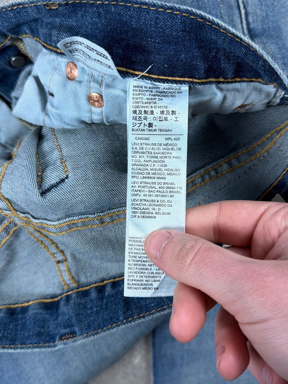 Levi's Vintage 00s Levi’s 501 Japan - Faded Mud Wash, Distressed Size US 31 - 5 Thumbnail