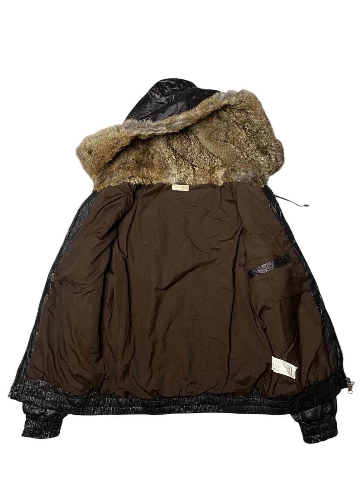 Le Grande Bleu (L.G.B.) 2000's Edifice Fur Pigskin Leather Jacket Size US M / EU 48-50 / 2 - 7 Thumbnail