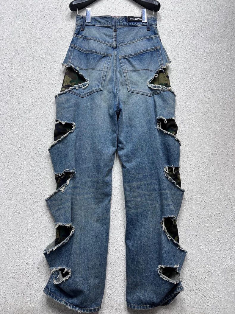 Balenciaga Balenciaga size XXS Knife cutting destroys camouflage fake Size US 29 - 2 Thumbnail
