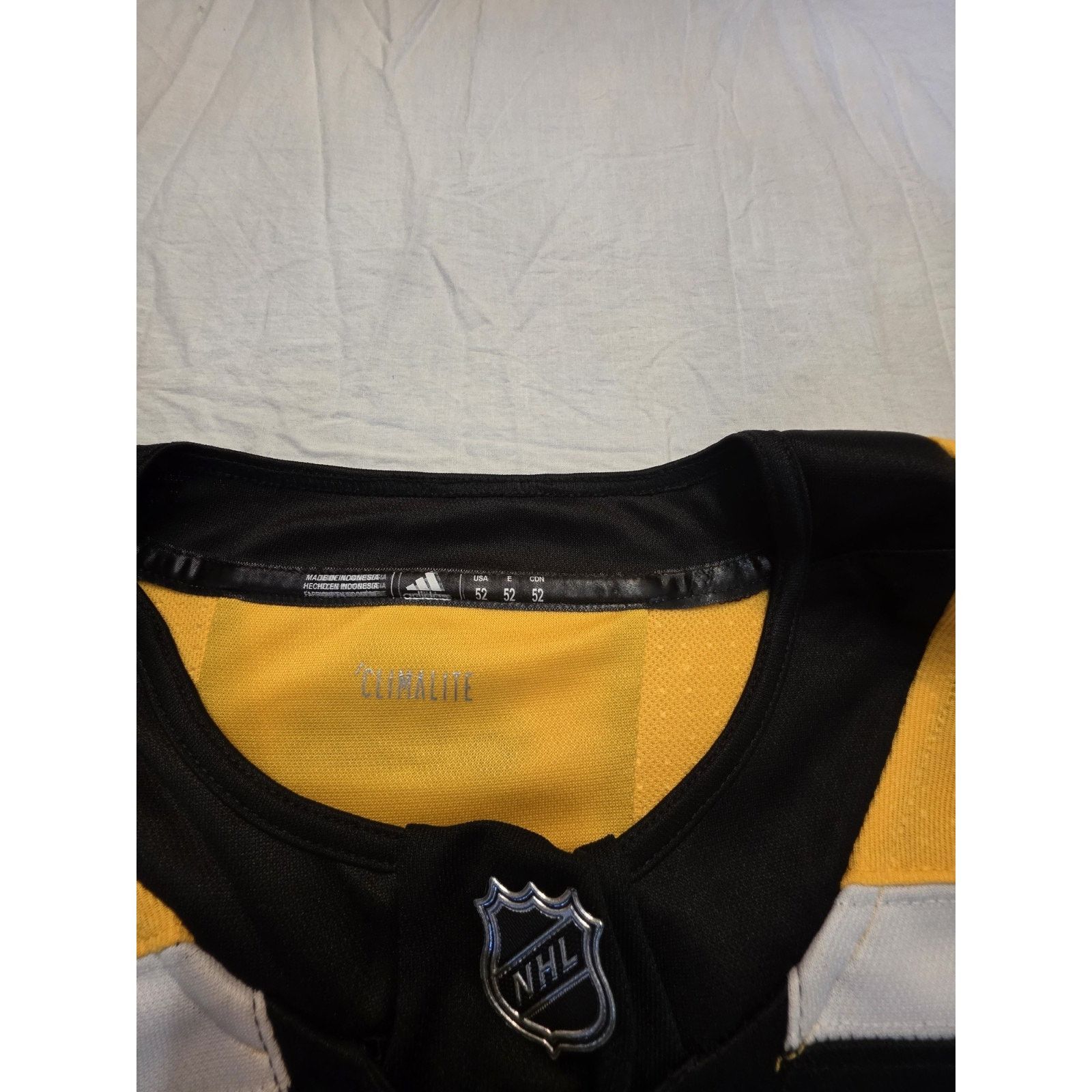 Adidas Boston Bruins Men's Size 52 Adidas Authentic Pastrnak Hockey Size 46 - 6 Thumbnail