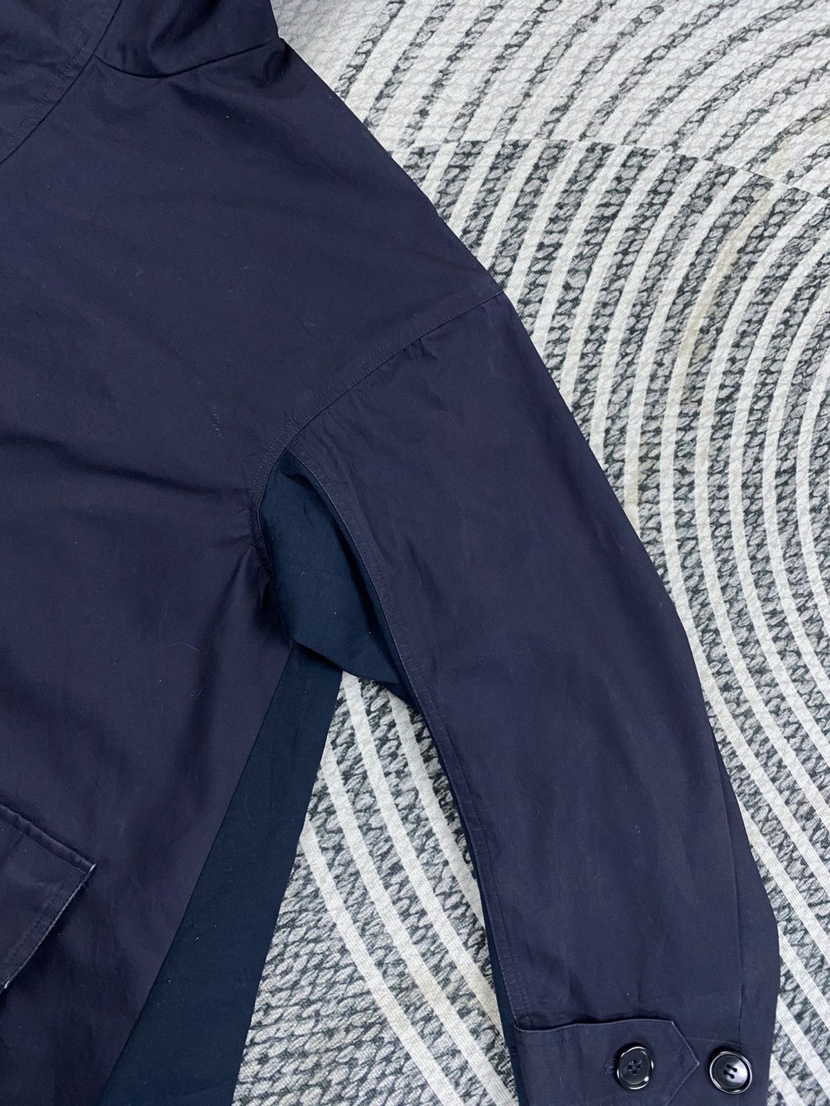 Japanese Brand Nagonstans Water Resistent Navy Color Hooded Parka Jacket Size US XL / EU 56 / 4 - 8 Thumbnail