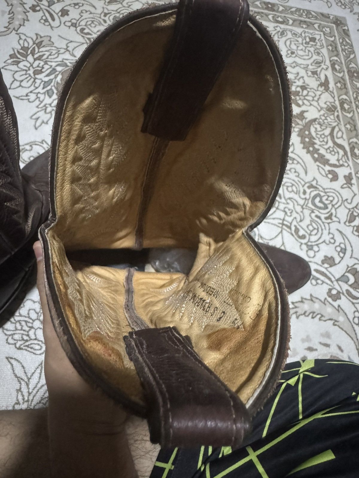 Vintage Vtg Boulet Canada Leather Western Gerico Boots Size US 11.5 / EU 44-45 - 7 Thumbnail