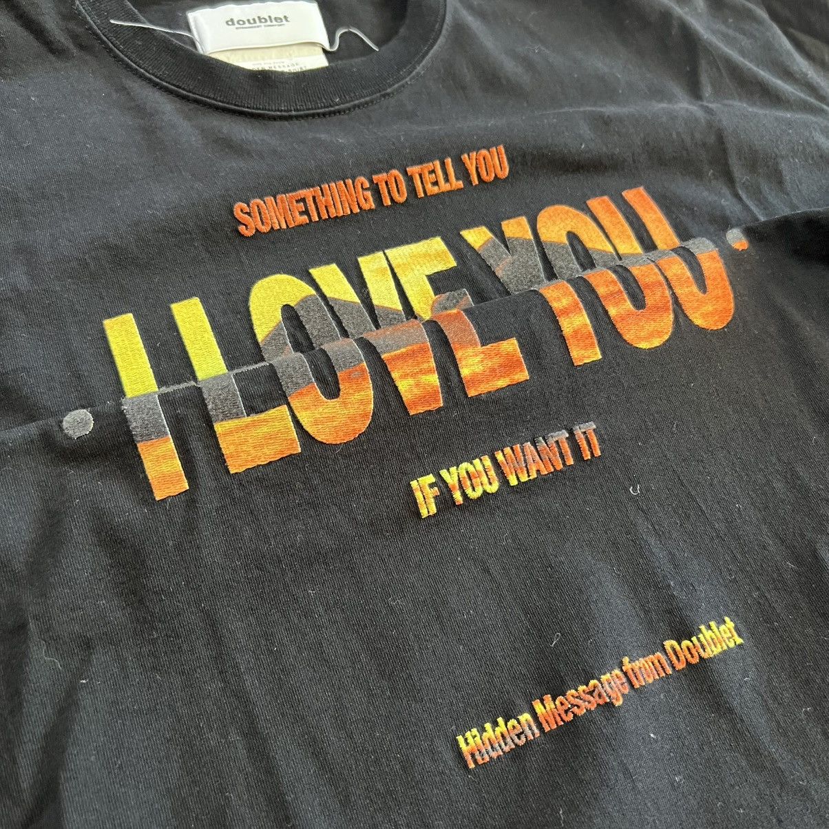 Doublet Doublet Secret Message “I Love You” Black Shirt Size US S / EU 44-46 / 1 - 3 Thumbnail