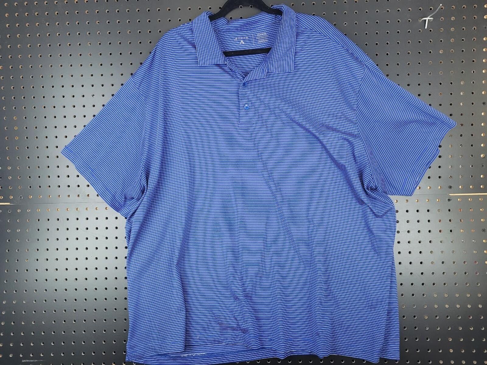 Other AmeriTex Men's Blue Striped Polo Shirt XXXL - Comfy & Casual Size US XXL / EU 58 / 5 - 1 Thumbnail