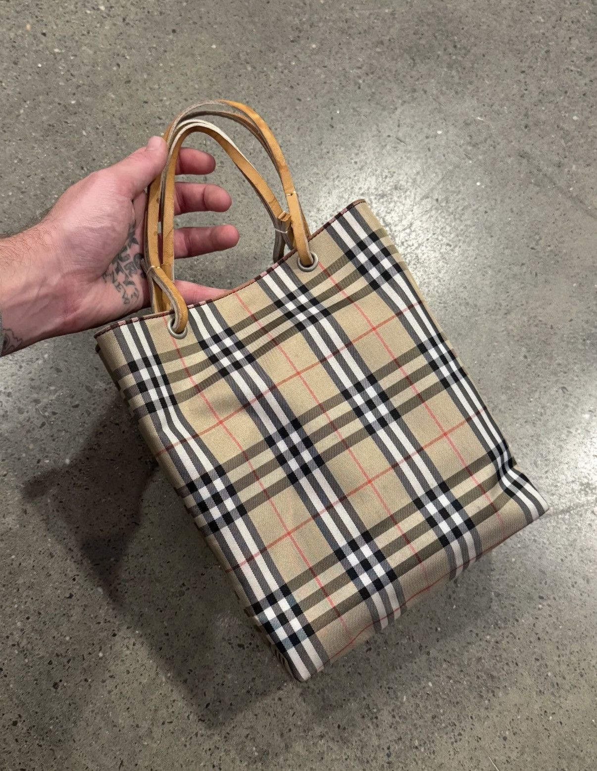 Burberry Burberry Nova Check Mini Tote Bag Size ONE SIZE - 1 Thumbnail