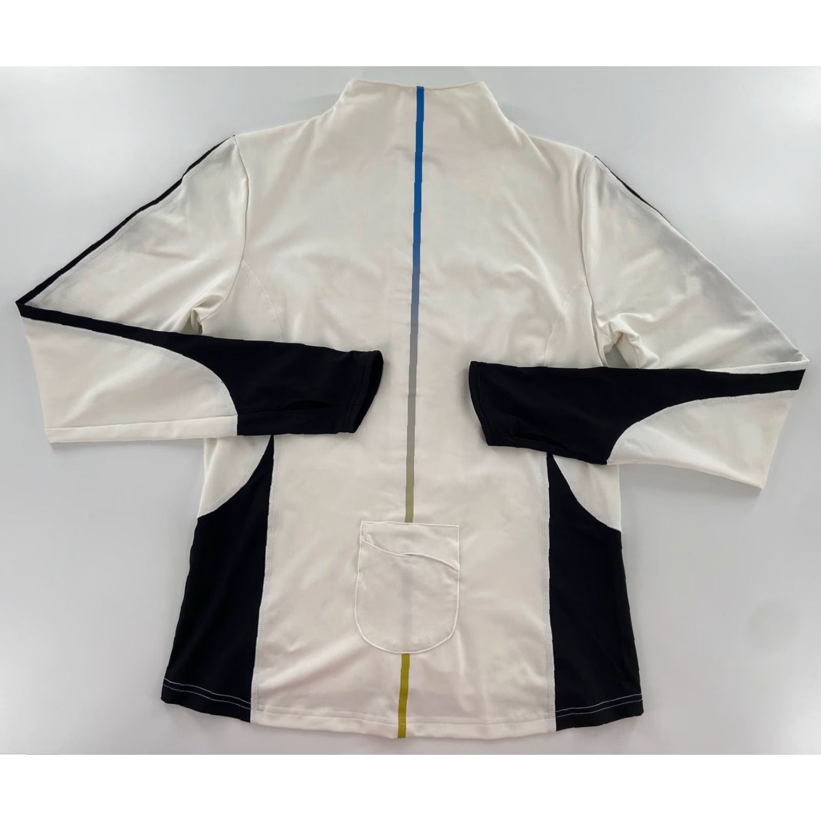 Vintage NordicTrack Women's Medium White Athletic Jacket Polyester Spandex Full Zipper Size M / US 6-8 / IT 42-44 - 2 Thumbnail