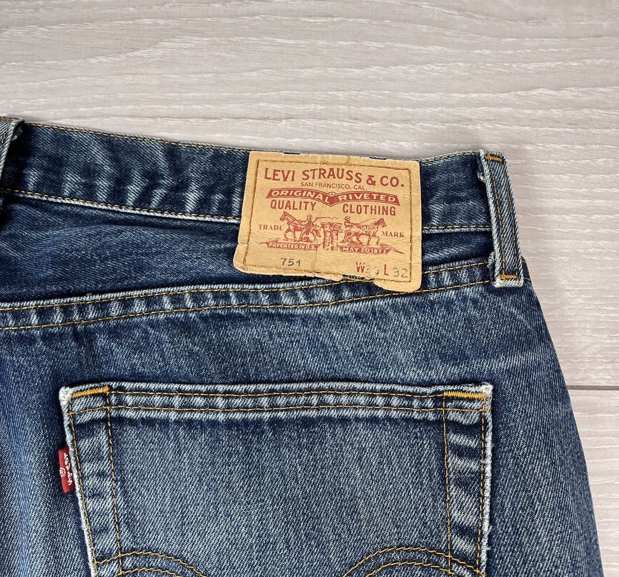 Levi's Levi’s 751 Vintage Washed Blue Denim Jeans Pants 36x32 Size US 36 / EU 52 - 19 Thumbnail