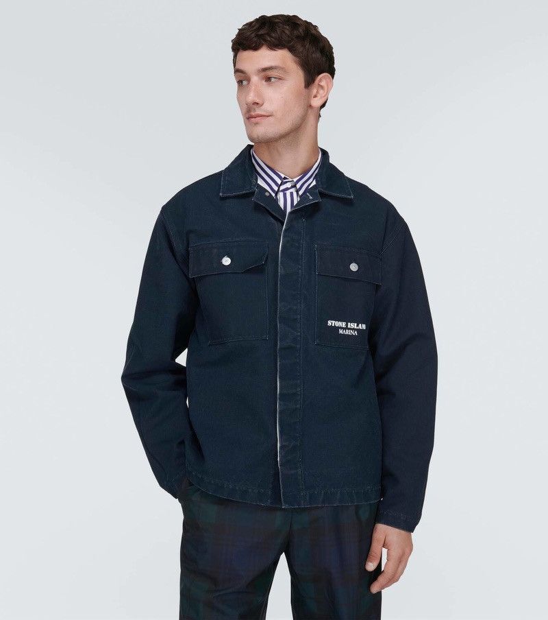 Stone Island Stone Island Marina Denim Overshirt Navy Blue Men’s Size XXL Size US XXL / EU 58 / 5 - 4 Thumbnail