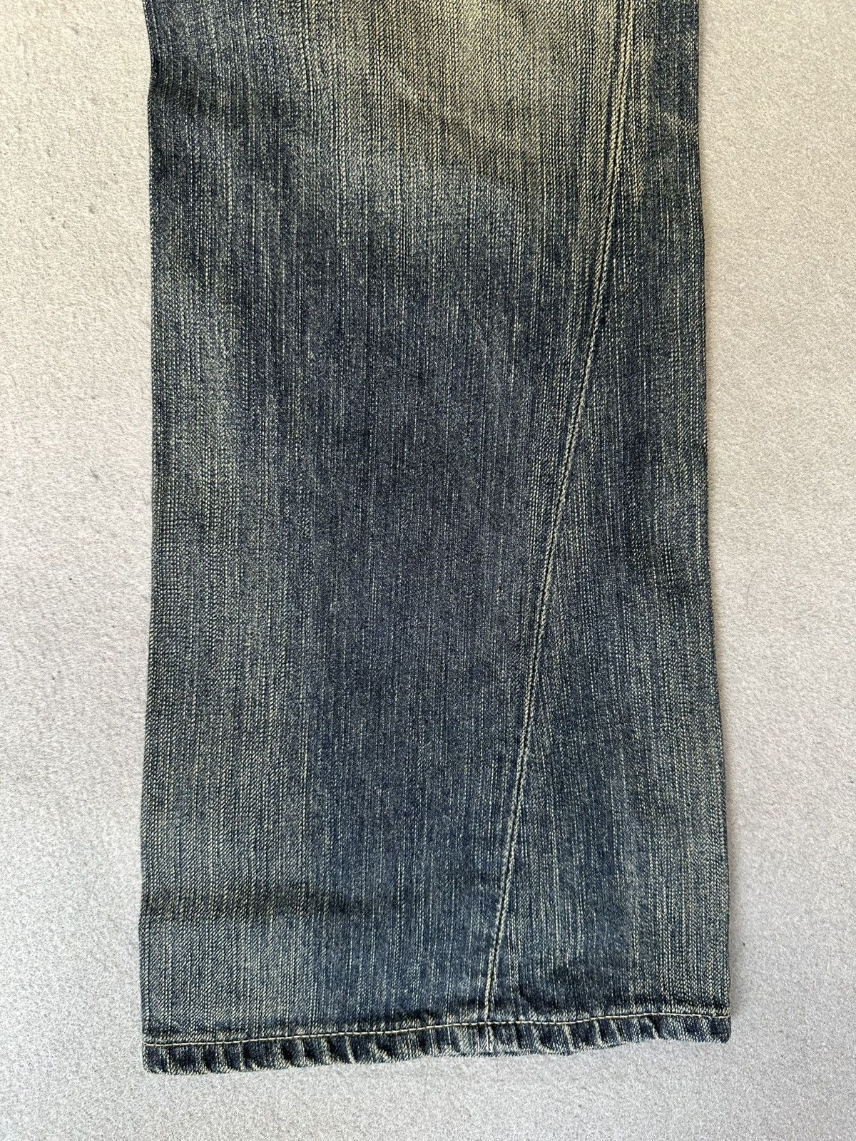 Japanese Brand FLARE Edwin Blue Trip Denim Size US 32 / EU 48 - 6 Thumbnail
