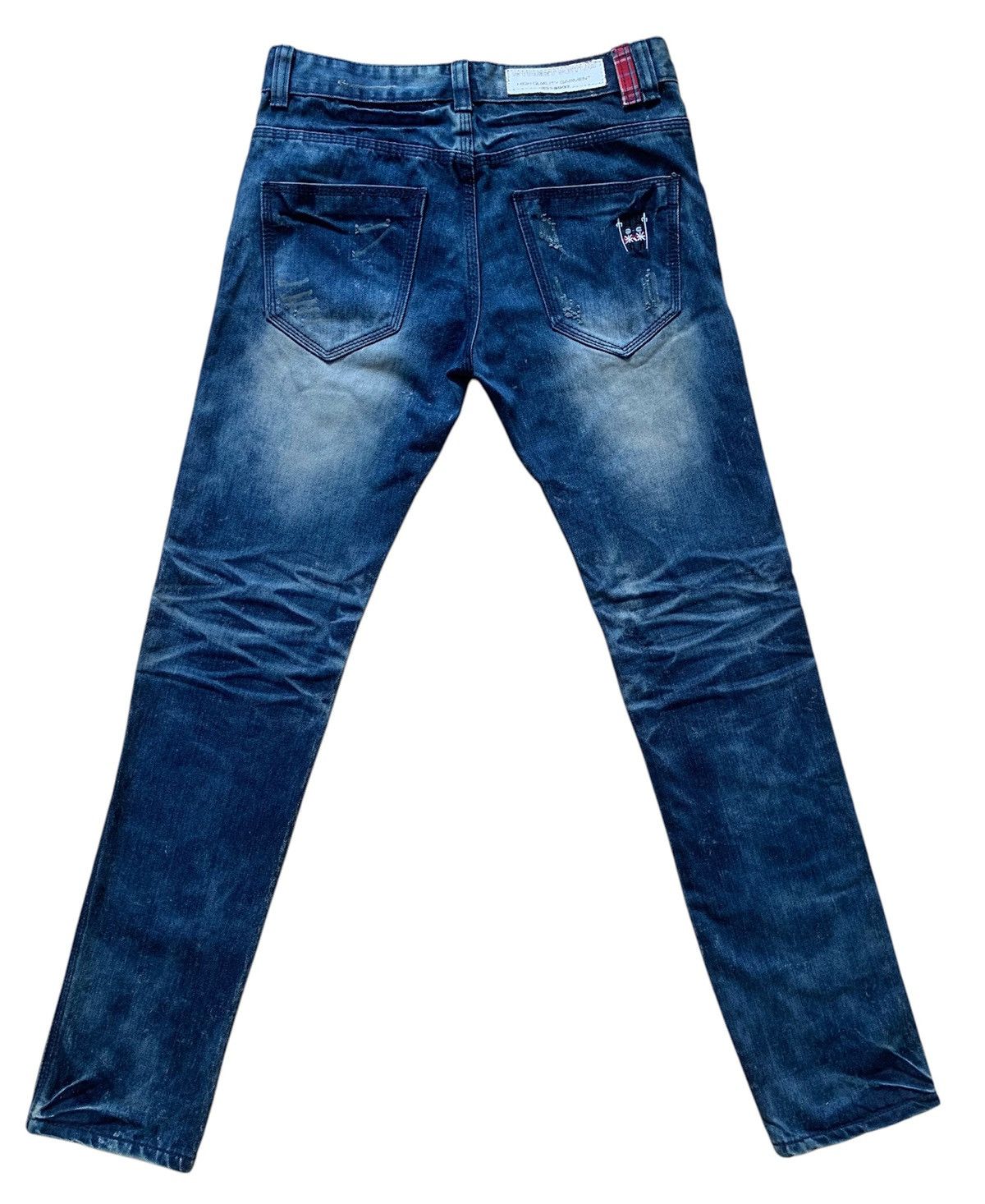 Japanese Brand Street Setup est 2007 Mud Wash Denim Jeans Pants Size US 30 / EU 46 - 2 Thumbnail