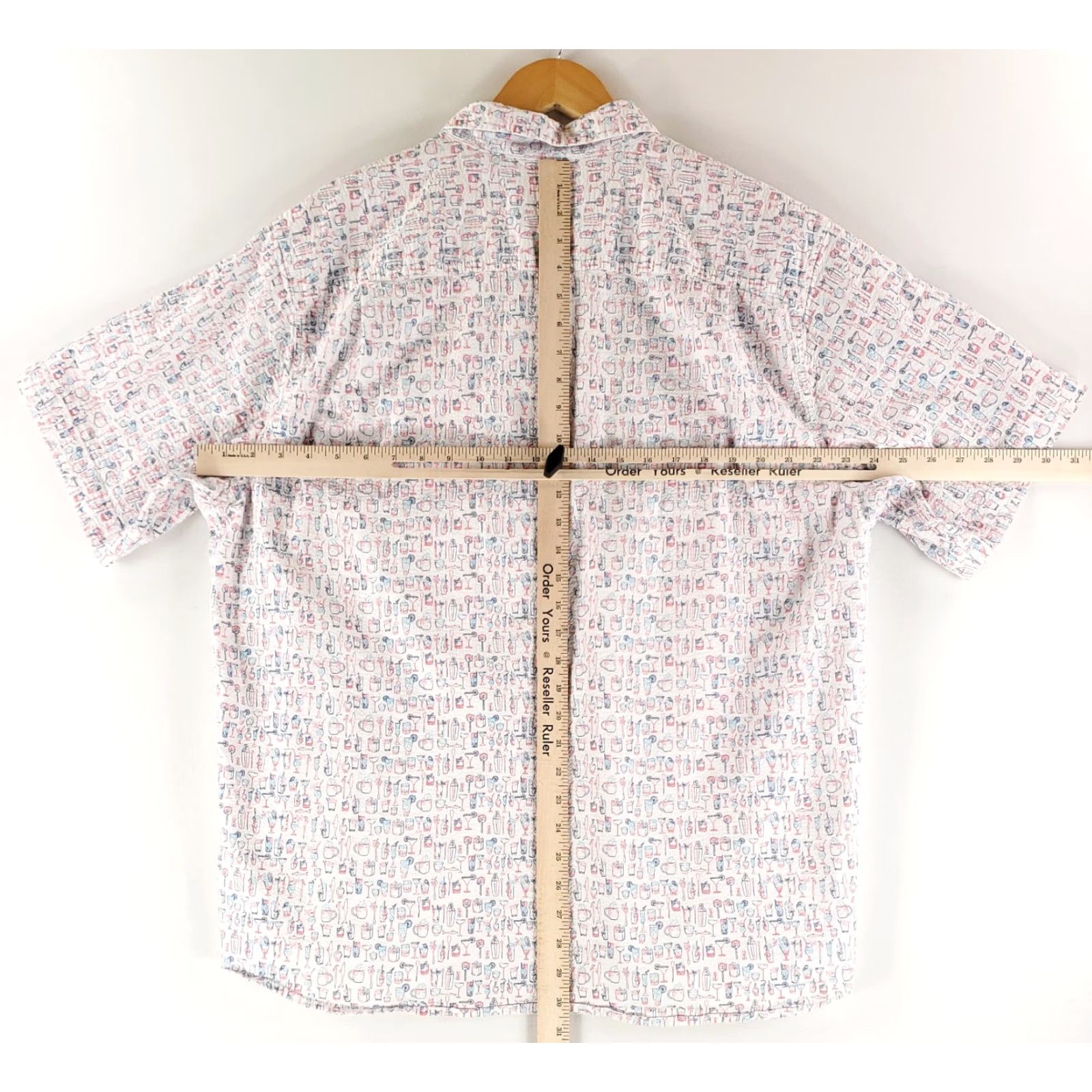 Tommy Bahama Tommy Bahama Hawaiian Shirt Cocktails Button Up Nova Wave White XL Mens Short Sleeve Multicolor Size US XL / EU 56 / 4 - 7 Thumbnail