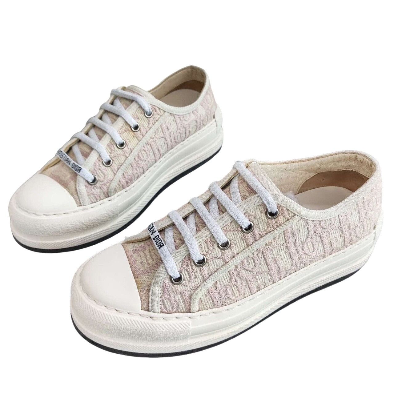 Dior Dior Pink Oblique Walk'n'Dior Sneakers Size 37 Size US 7 / IT 37 - 1 Thumbnail