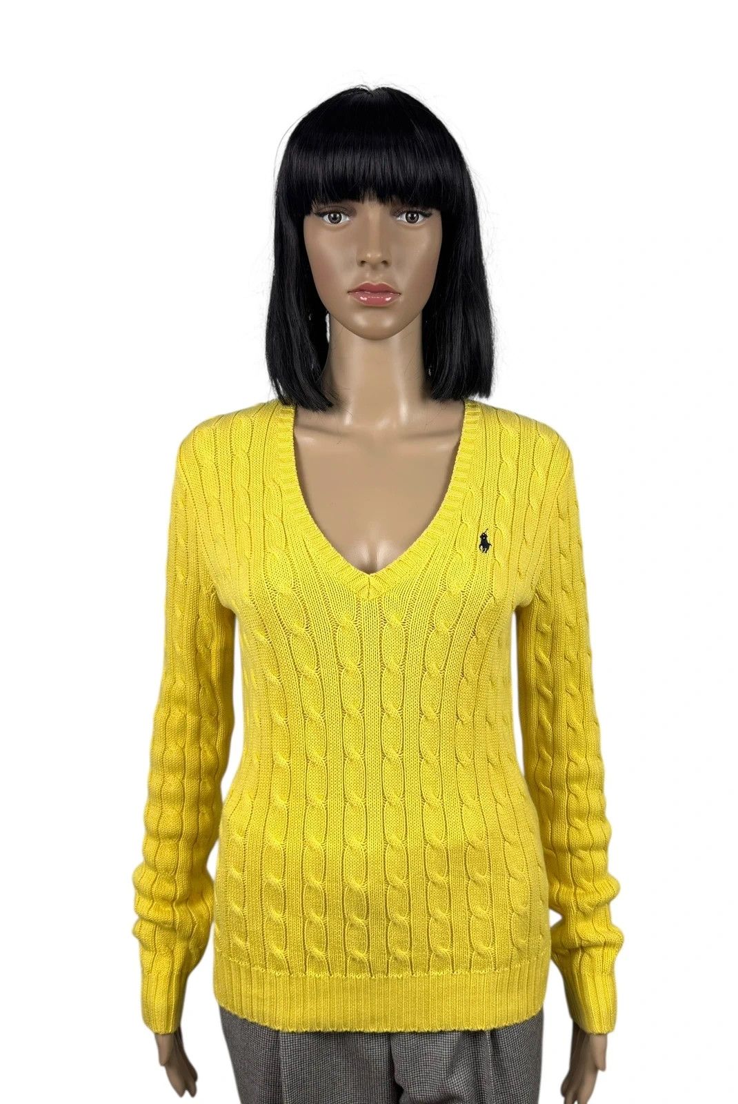 Ralph Lauren Ralph Lauren Cable Knit Sweater V-Neck Vintage size M Size M / US 6-8 / IT 42-44 - 1 Thumbnail