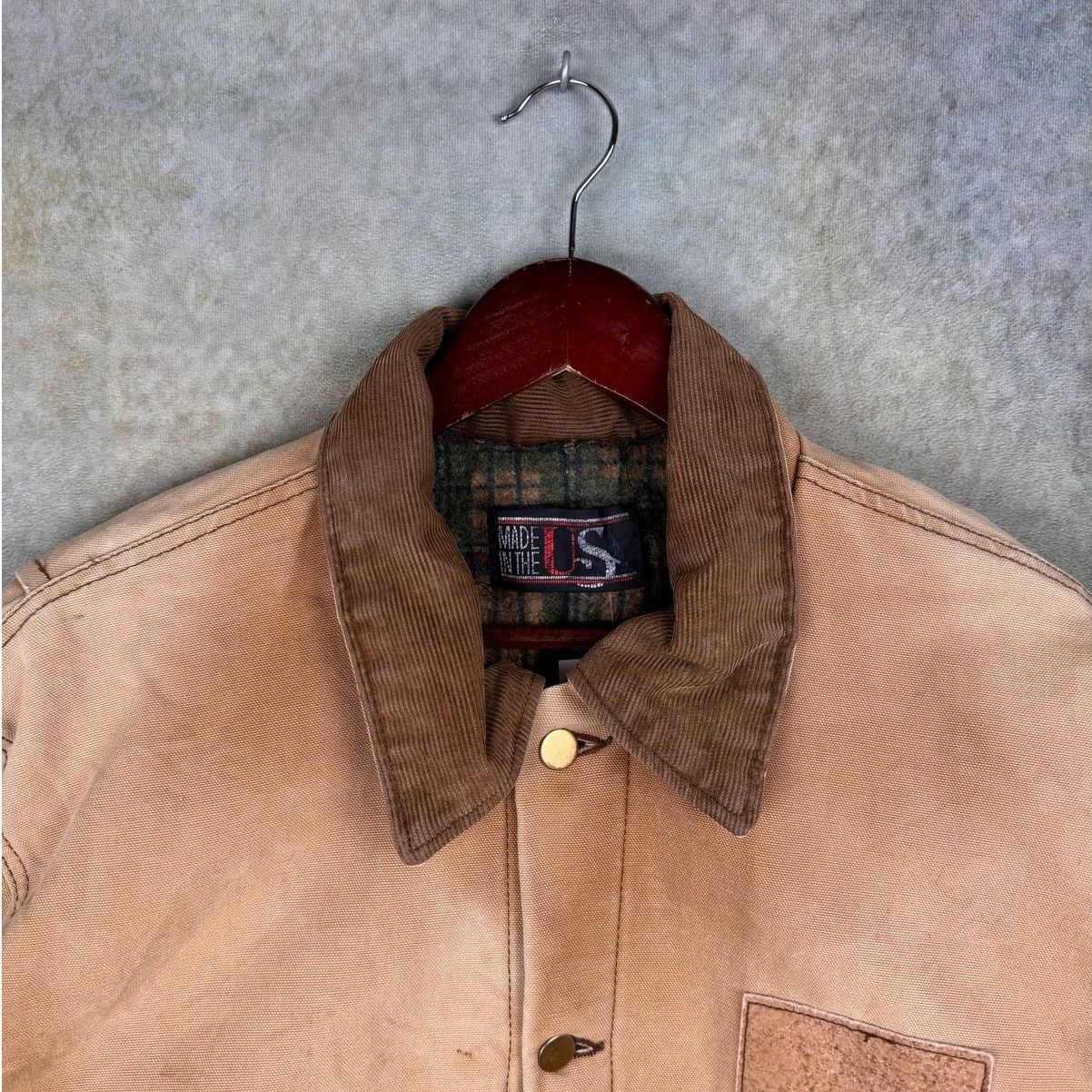 Vintage VTG 90s Flannel Lined Work Jacket Mens Sz XL Tan Size US XL / EU 56 / 4 - 8 Thumbnail