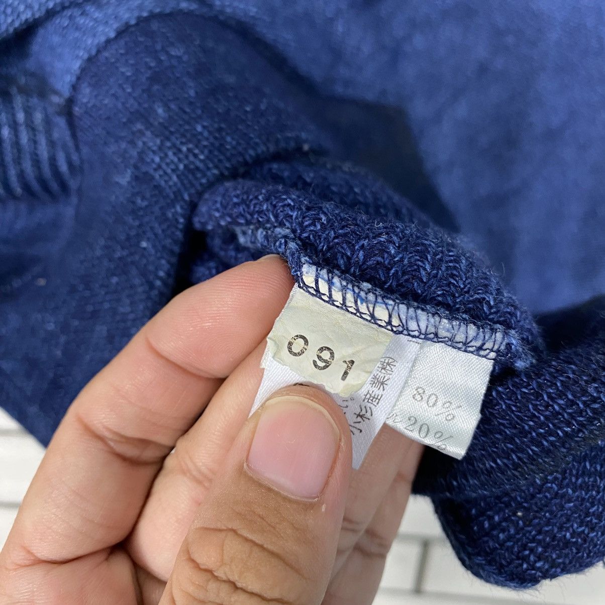Indigo Vintage Sweatshirt Jantzen Indigoblue Pure Indigo Dyed Size US L / EU 52-54 / 3 - 14 Thumbnail