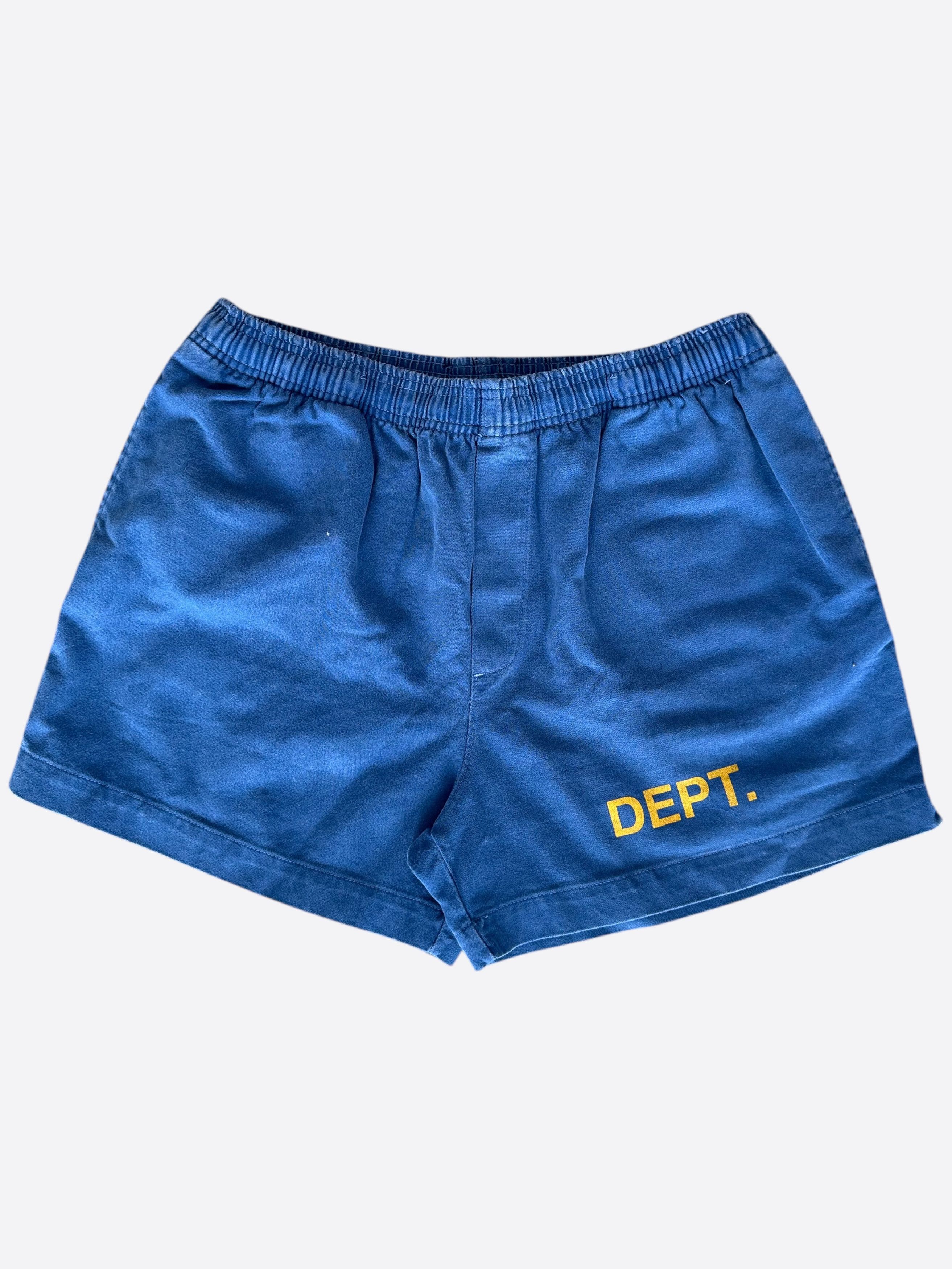 Gallery Dept. Gallery Dept Blue & Yellow French Logo Zuma Shorts Size US 36 / EU 52 - 1 Thumbnail