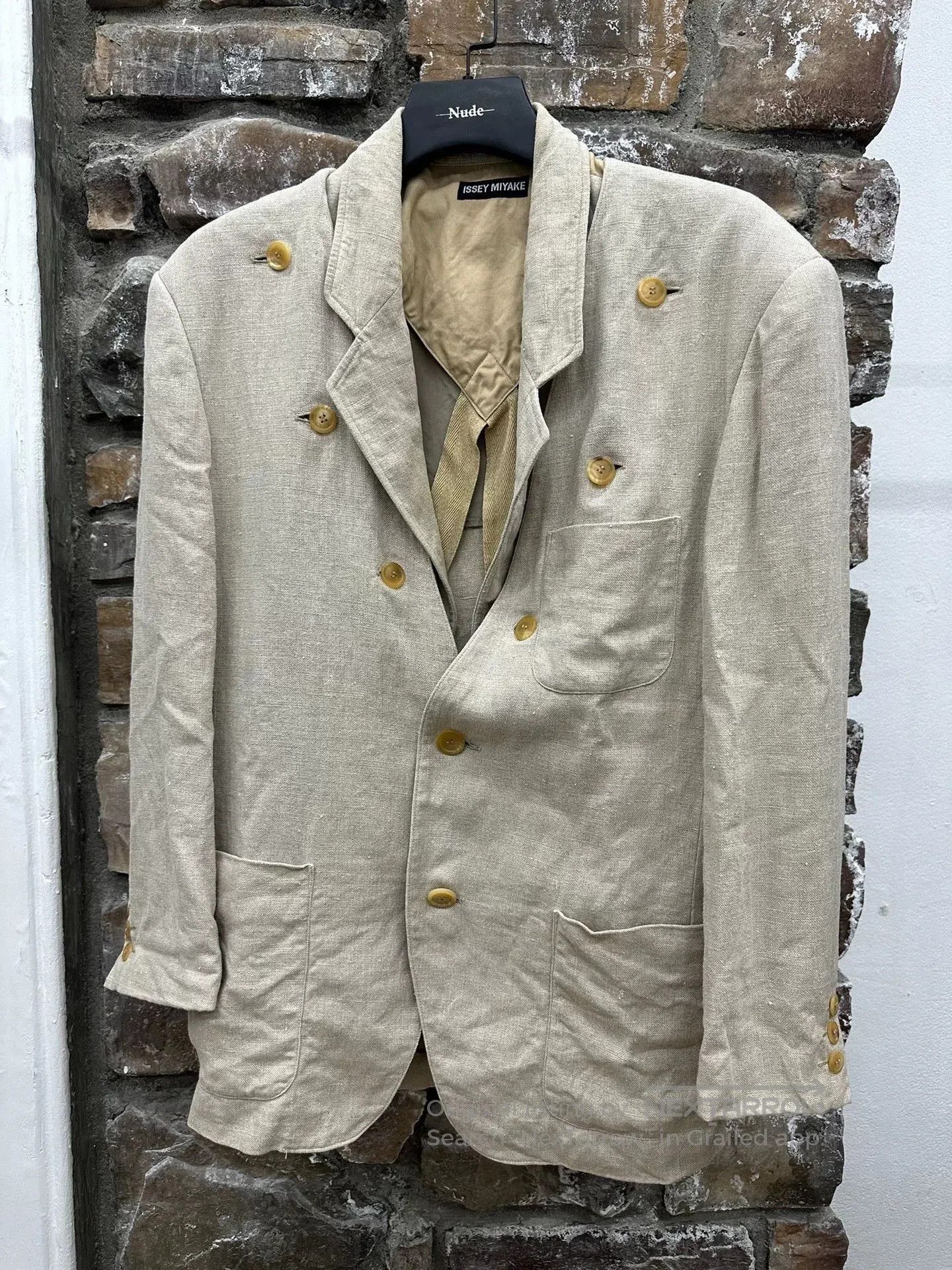 Issey Miyake Issey Miyake Deconstructed Linen Suit. Size US M / EU 48-50 / 2 - 1 Thumbnail