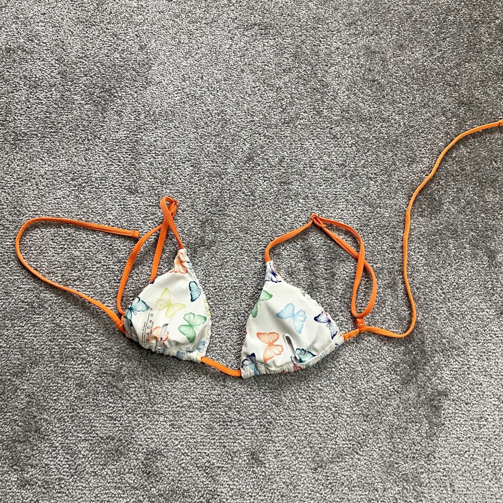 Triangl Unbranded Swimwear Top Women Multicolor Butterfly Triangle Padded M-Size Bikini Size M / US 6-8 / IT 42-44 - 2 Thumbnail
