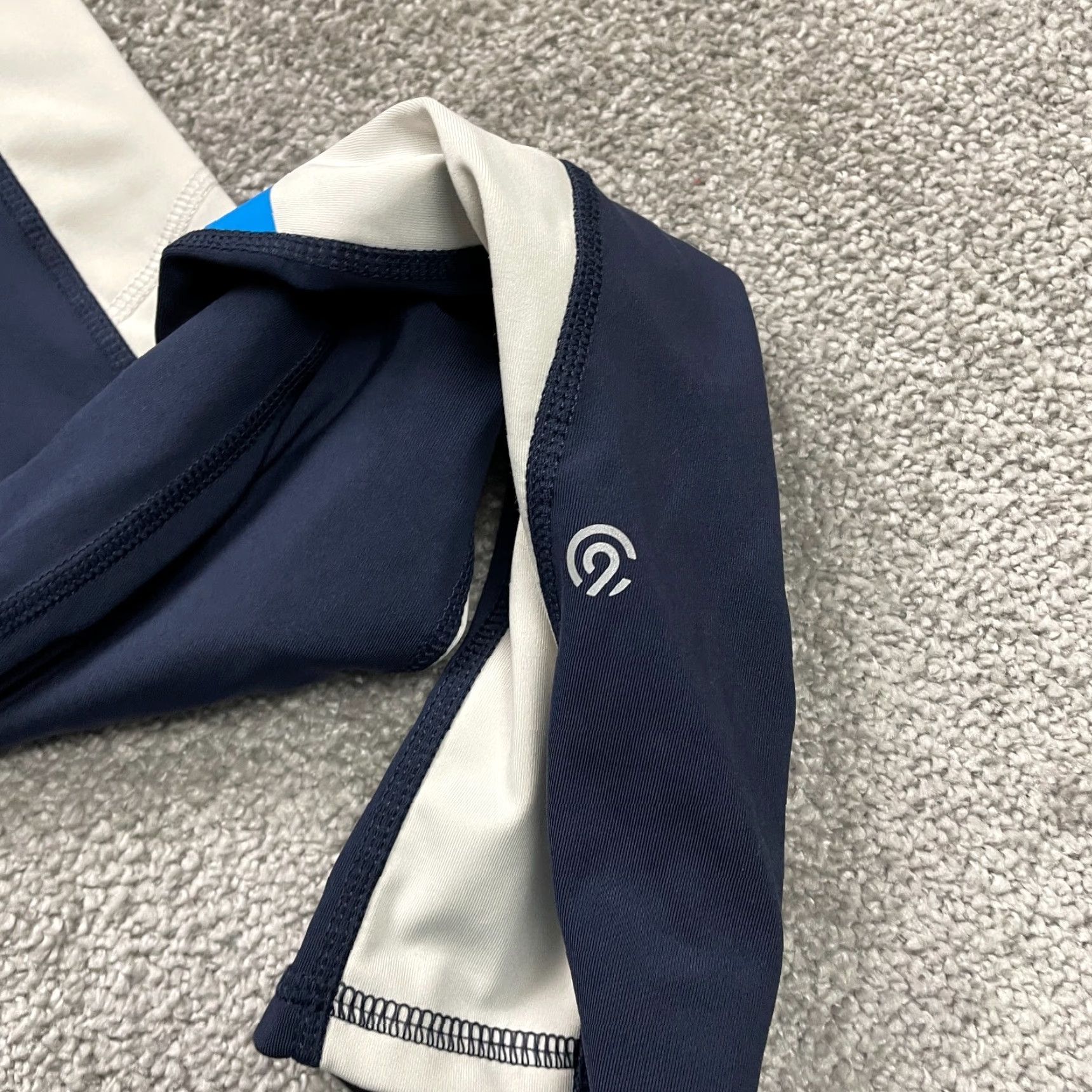 Champion Champion Leggings Womens 28 Blue Cropped High Rise Active Gym Athletic Run 28x21 C9 Size 28" / US 6 / IT 42 - 4 Thumbnail