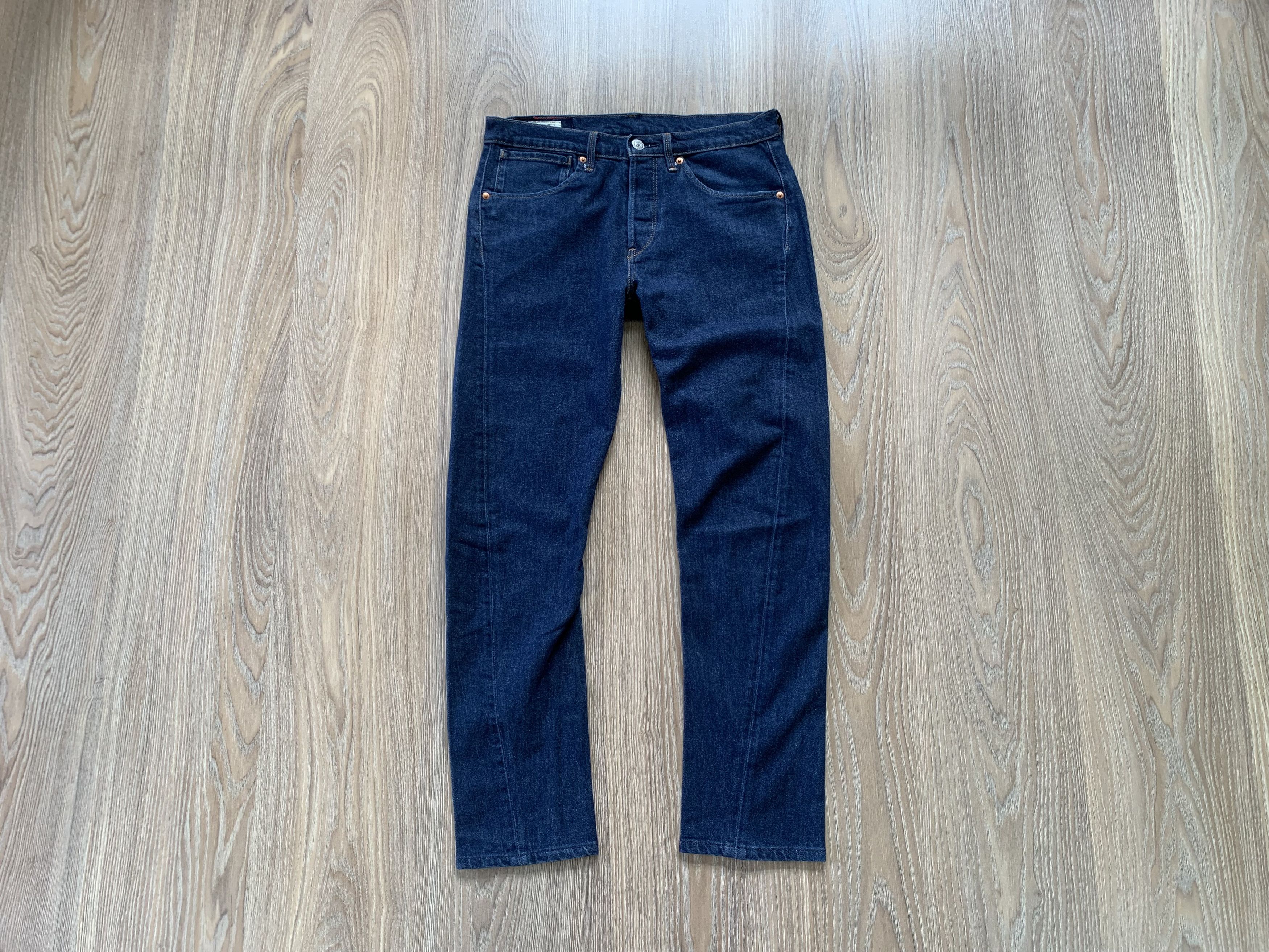 Levi's × Levi's Vintage Clothing Levi's Premium LEJ 502 Dark Wash Button Fly Jeans Size US 29 - 1 Thumbnail