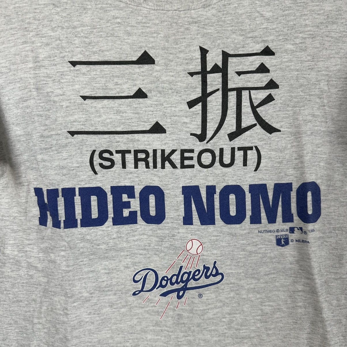 MLB × Nutmeg × Vintage Vintage 1995 Hideo Nomo LA Dodgers Strikeout MLB T-shirt Size US S / EU 44-46 / 1 - 3 Thumbnail