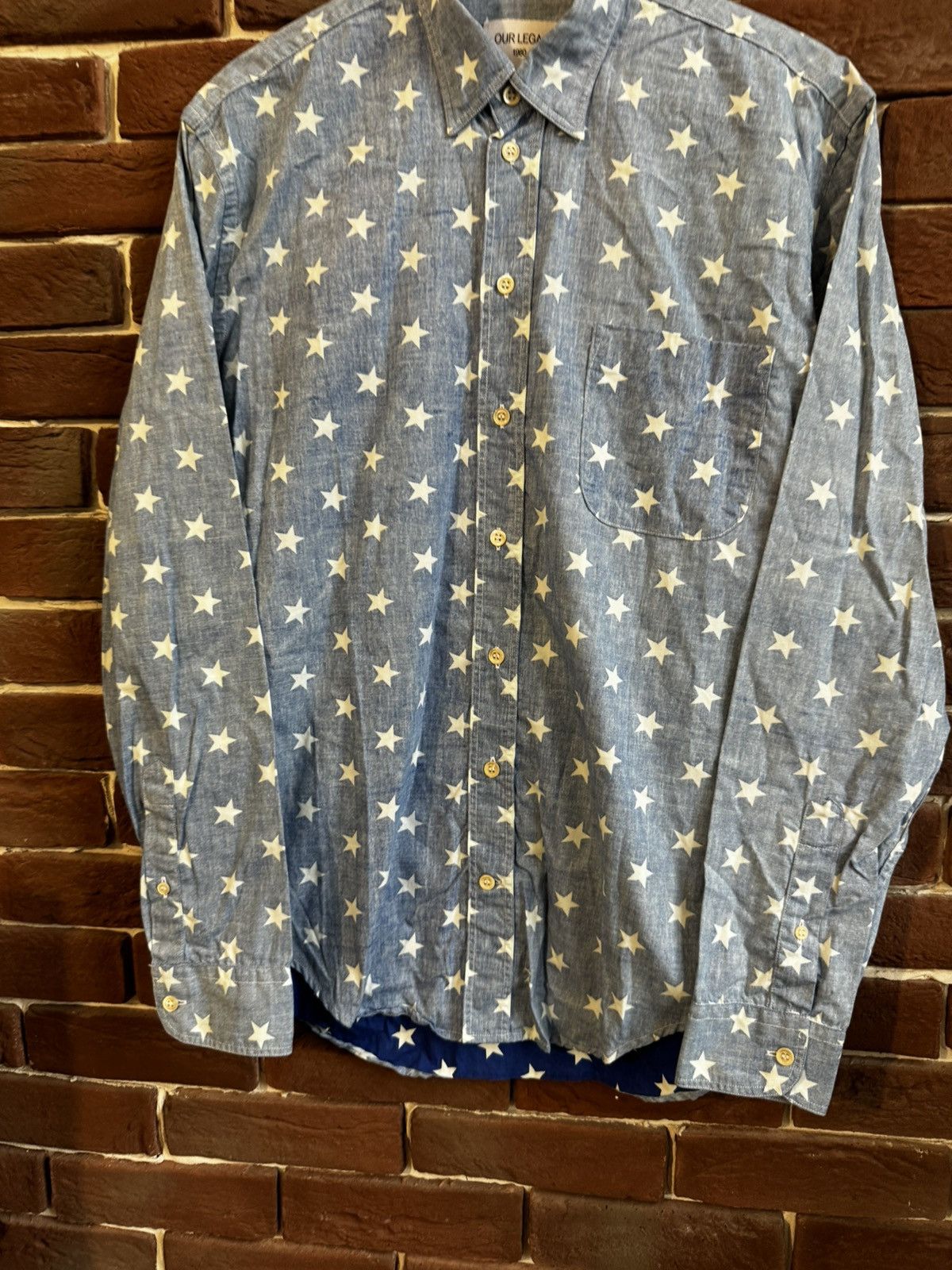 Our Legacy Rare Our Legacy Pattern 48 Stars Button Up Shirt Shirting Size US M / EU 48-50 / 2 - 4 Thumbnail