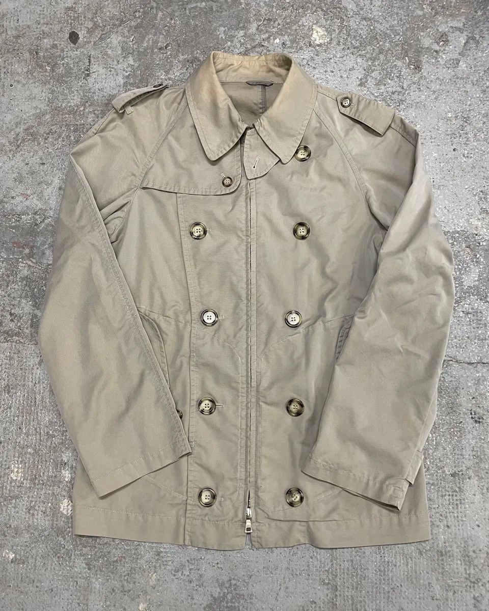 Prada × Vintage 2000s Prada Buttoned Beige Jacket Size US M / EU 48-50 / 2 - 1 Thumbnail