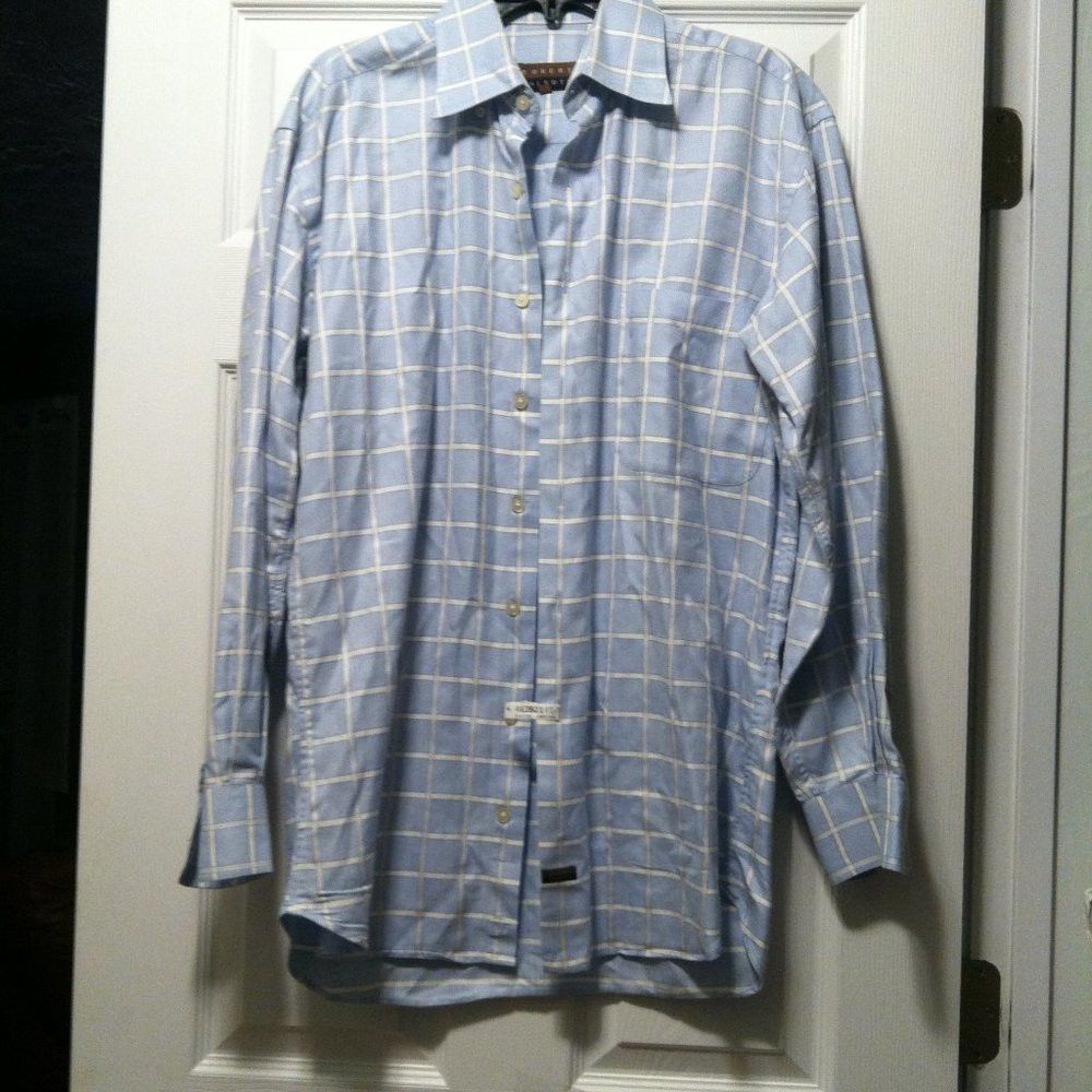 Robert Talbott ROBERT TALBOTT MEN'S BLUE COTTON CASUAL SHIRT SIZE: M Size US M / EU 48-50 / 2 - 3 Thumbnail