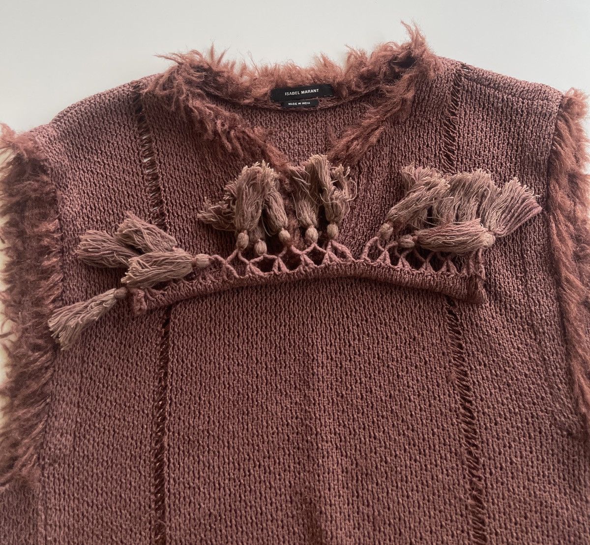 Isabel Marant Isabel Marant Avantgarde Sleeveless Fringe Tassel Fur Knit Size XS / US 0-2 / IT 36-38 - 10 Thumbnail