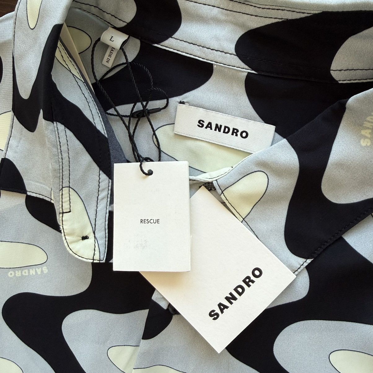 Sandro Sandro Print Shirt - Large Size US L / EU 52-54 / 3 - 5 Thumbnail